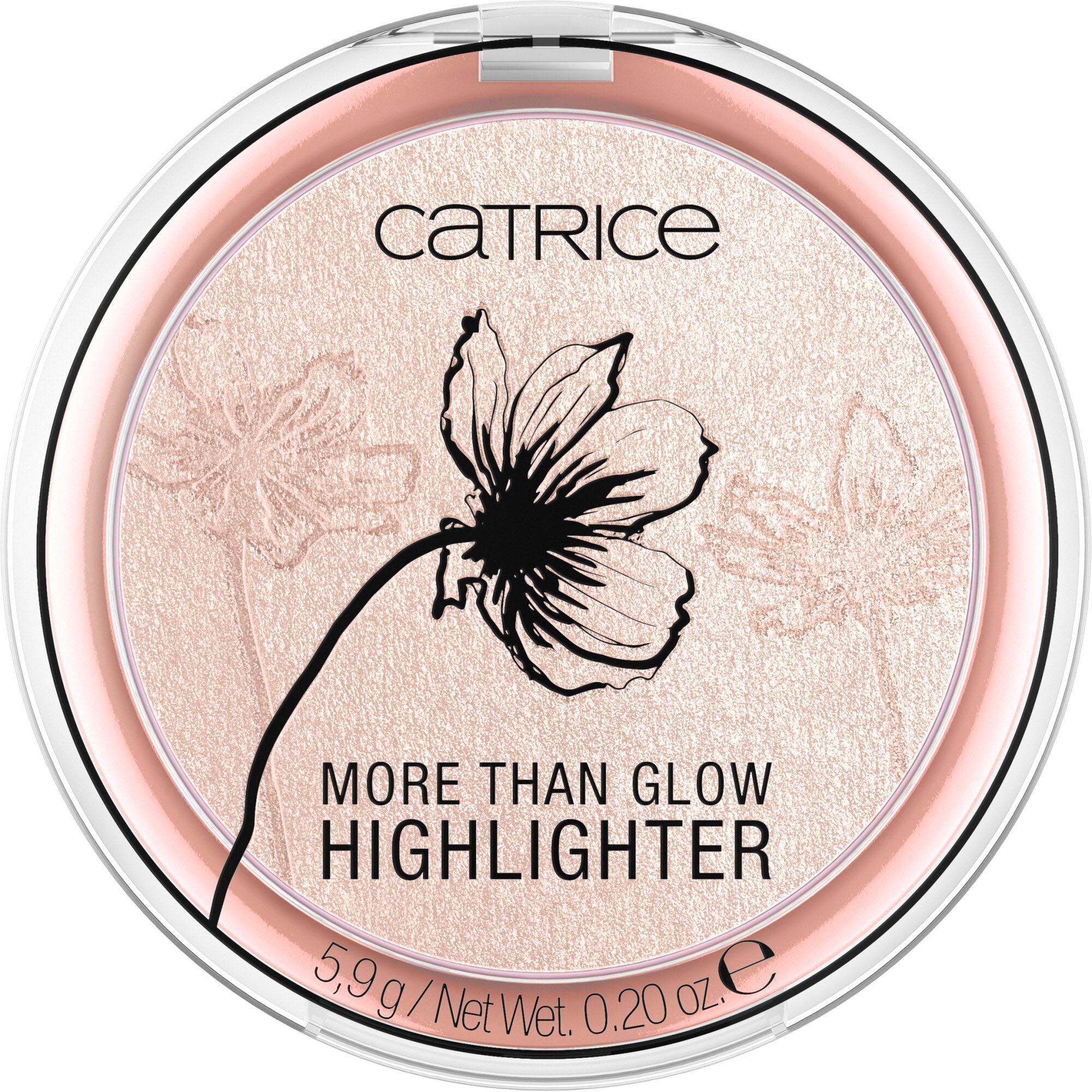 Catrice Highlighter More Than Glow Highlighter, 3-tlg., mit metallisch-glänzendem Schimmer-Effekt