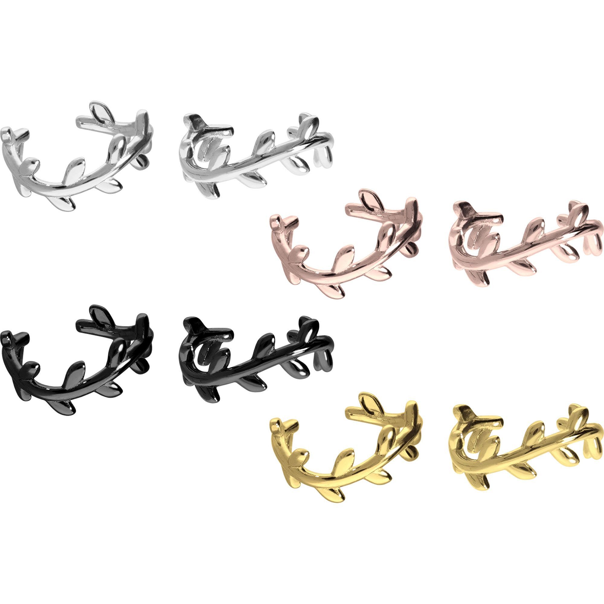 PIERCINGLINE Fake-Spirale Chirurgenstahl Fake Ohrring RANKE (Fake Piercing-Ringe, 1-tlg)