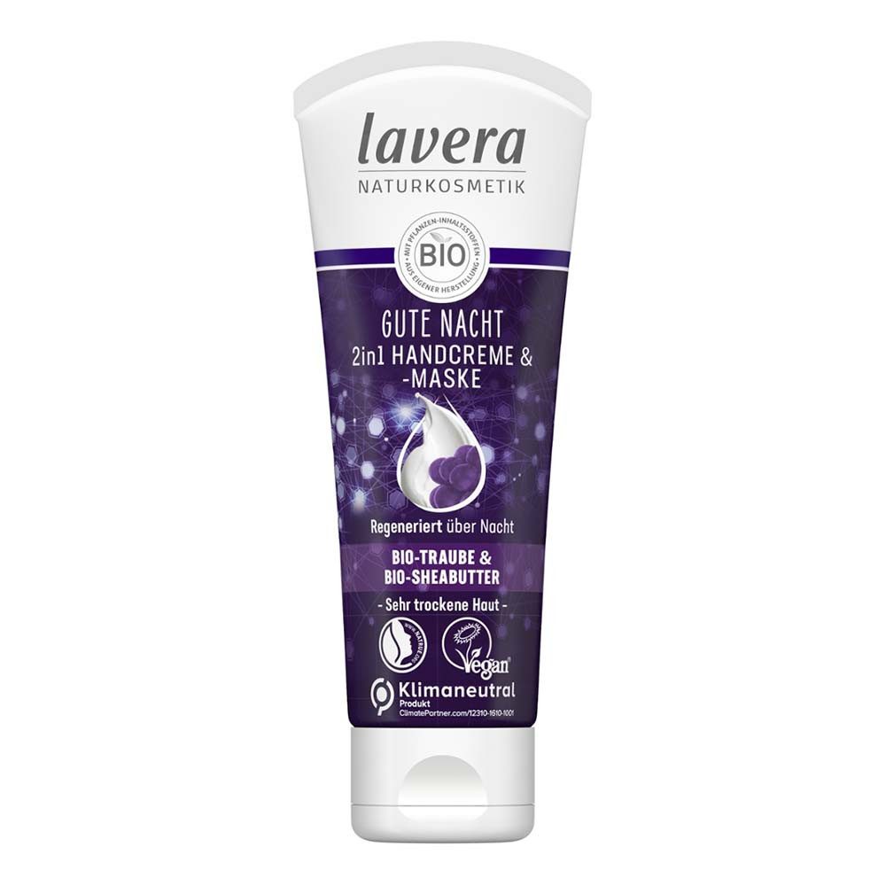 lavera Handcreme Gute Nacht - 2in1 Handcreme & -maske 4x75ml