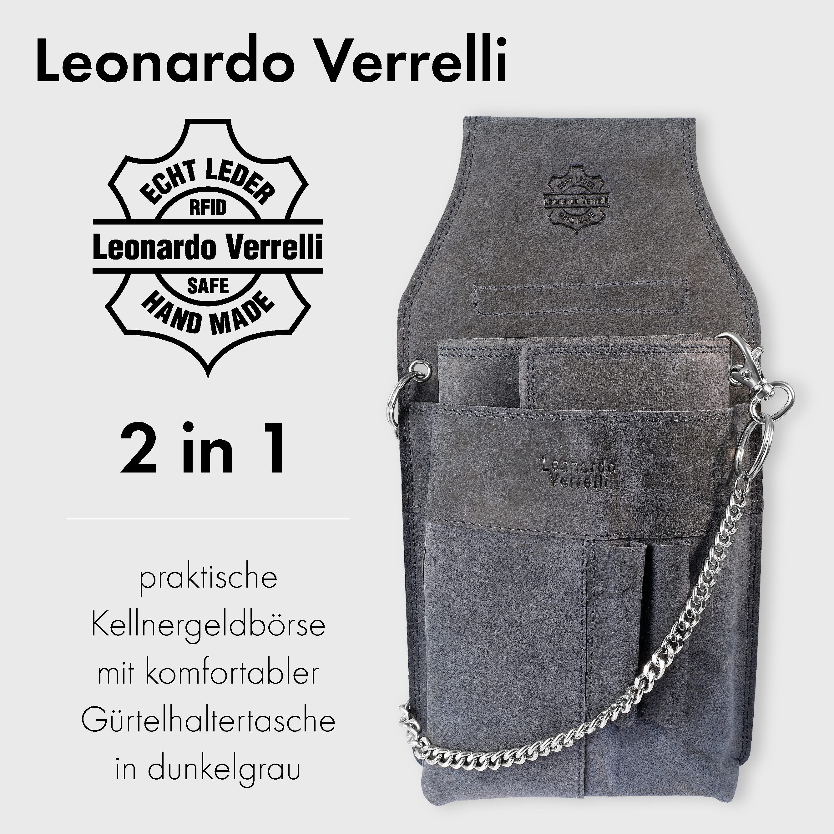 Leonardo Verrelli Kellnerbörse LV0054 aus Echtleder, mit Kellnertasche und günstig online kaufen