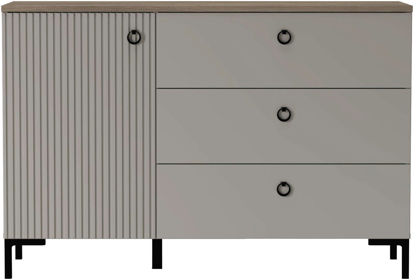 Home affaire Sideboard Luminara (1 St), Kommode mit Soft-Close Funktion - 120 oder 150 cm Breite