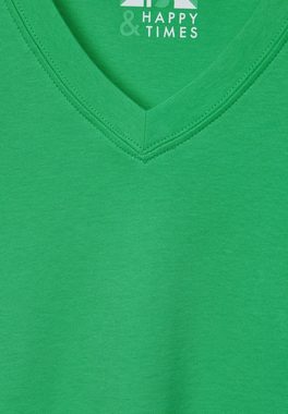 Cecil V-Shirt aus reiner Baumwolle