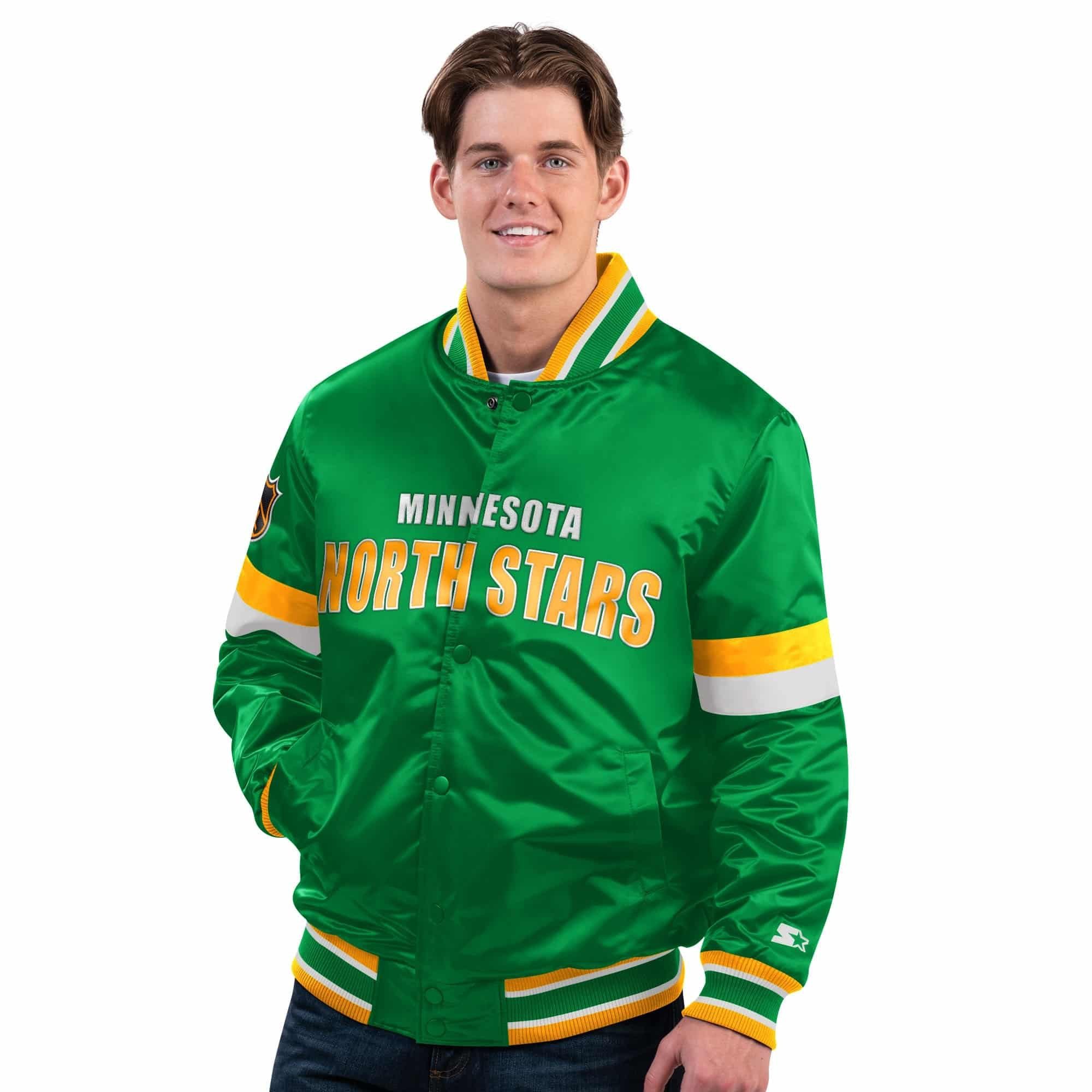 Starter Bomberjacke Starter Jacke Minnesota Northstars DivePlay Satin Varsity