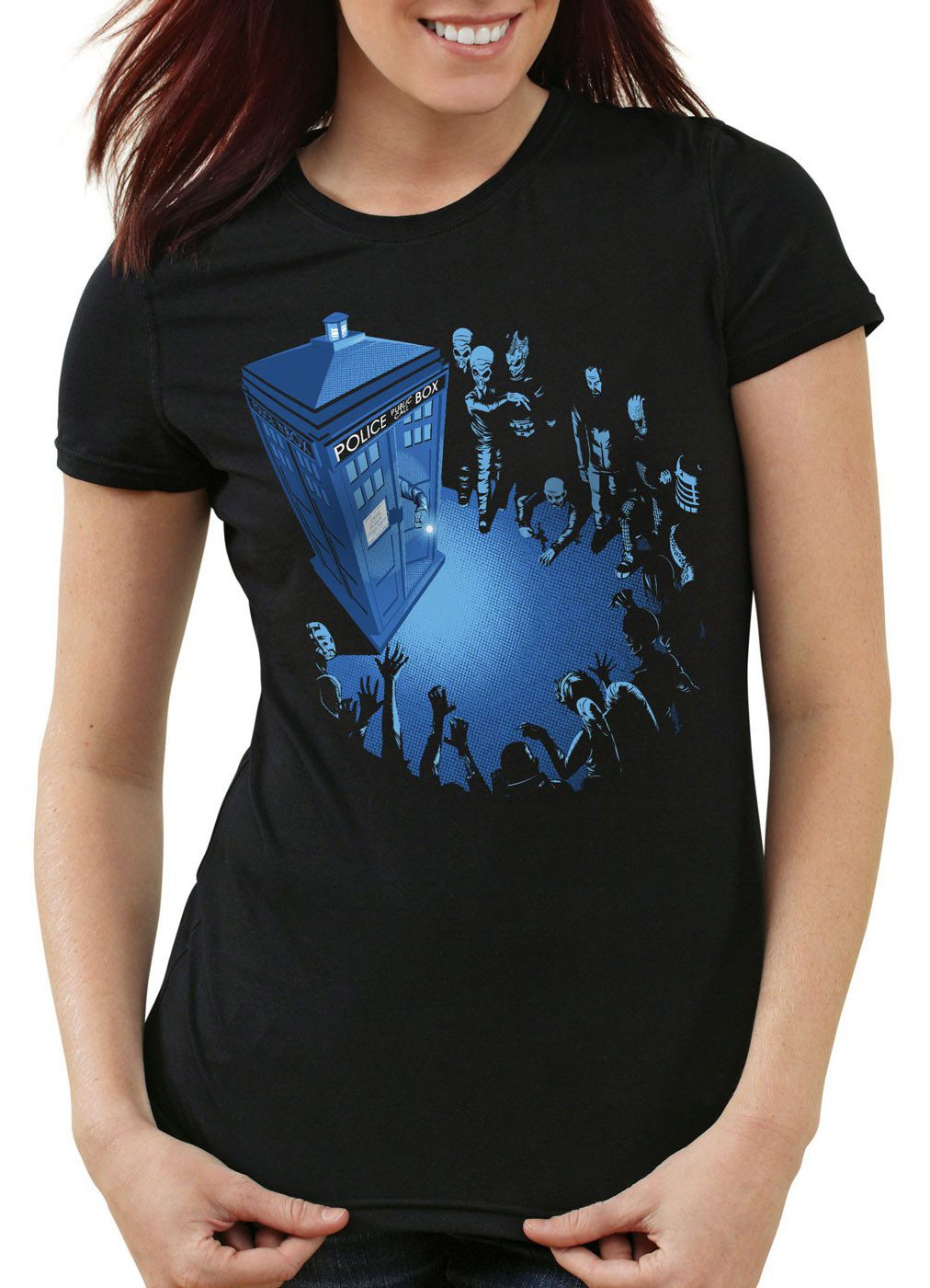 style3 T-Shirt Who Notrufzelle drnotrufzelle doktor doctor who timelord tardis