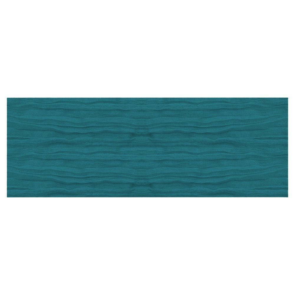 Blusmart Tischläufer Einfarbiger, Faltiger Tischläufer, malachite blue Personalisierte