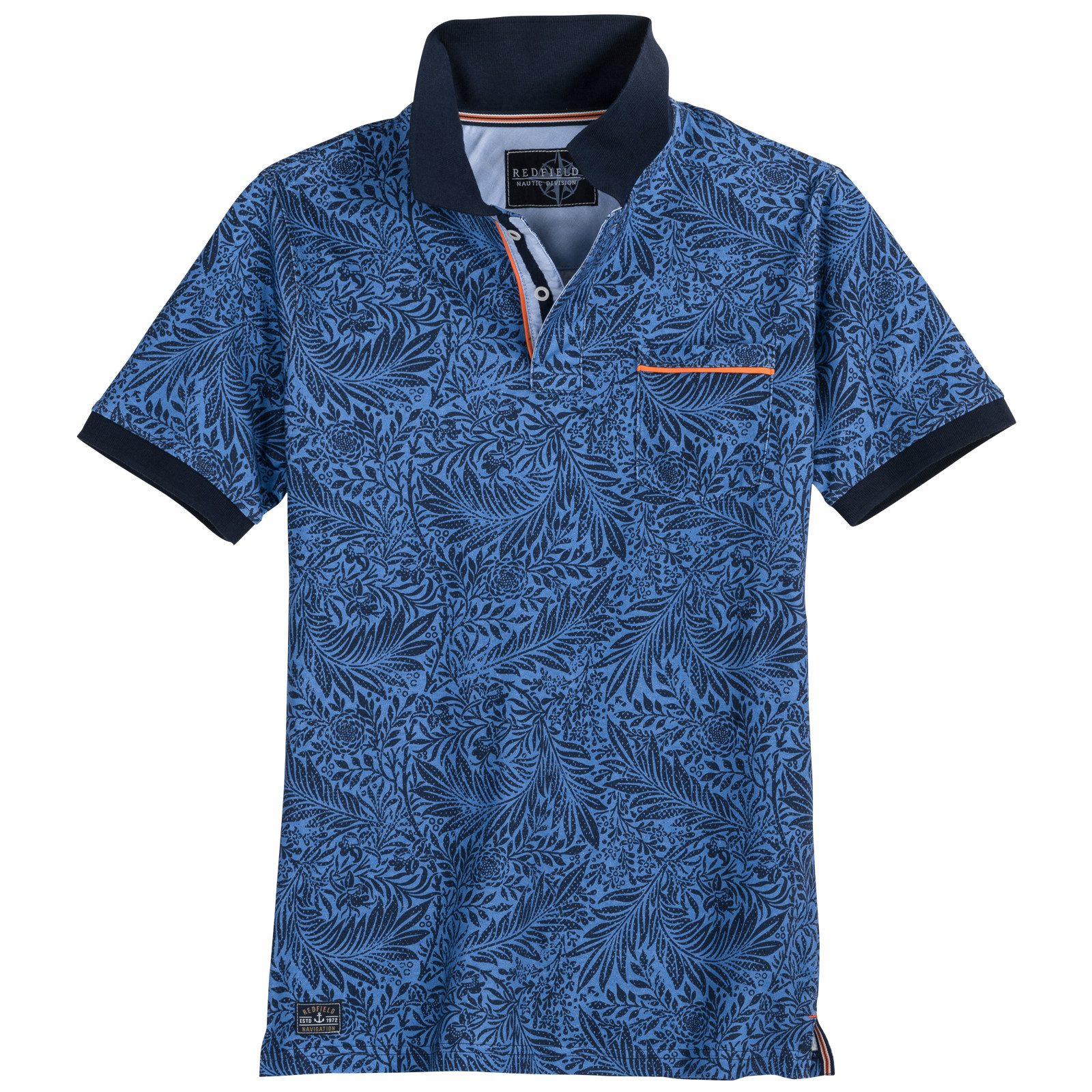 redfield Poloshirt Redfield Übergrößen Poloshirt floral günstig online kaufen