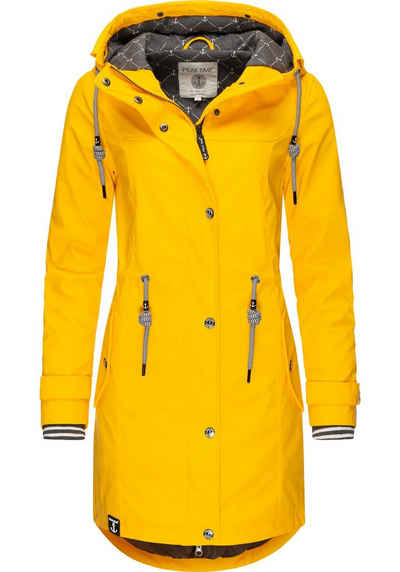 PEAK TIME Regenjacke »L60042« stylisch taillierter Regenmantel für Damen
