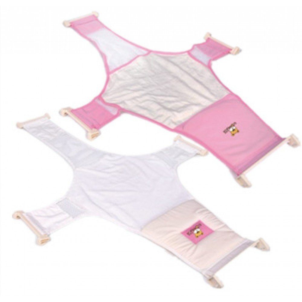 Moni Wanneneinlage Babywannennetz 8854, B: 61 cm, L: 102 cm, Kunststoff Clips, Badewanneneinsatz, ab Geburt