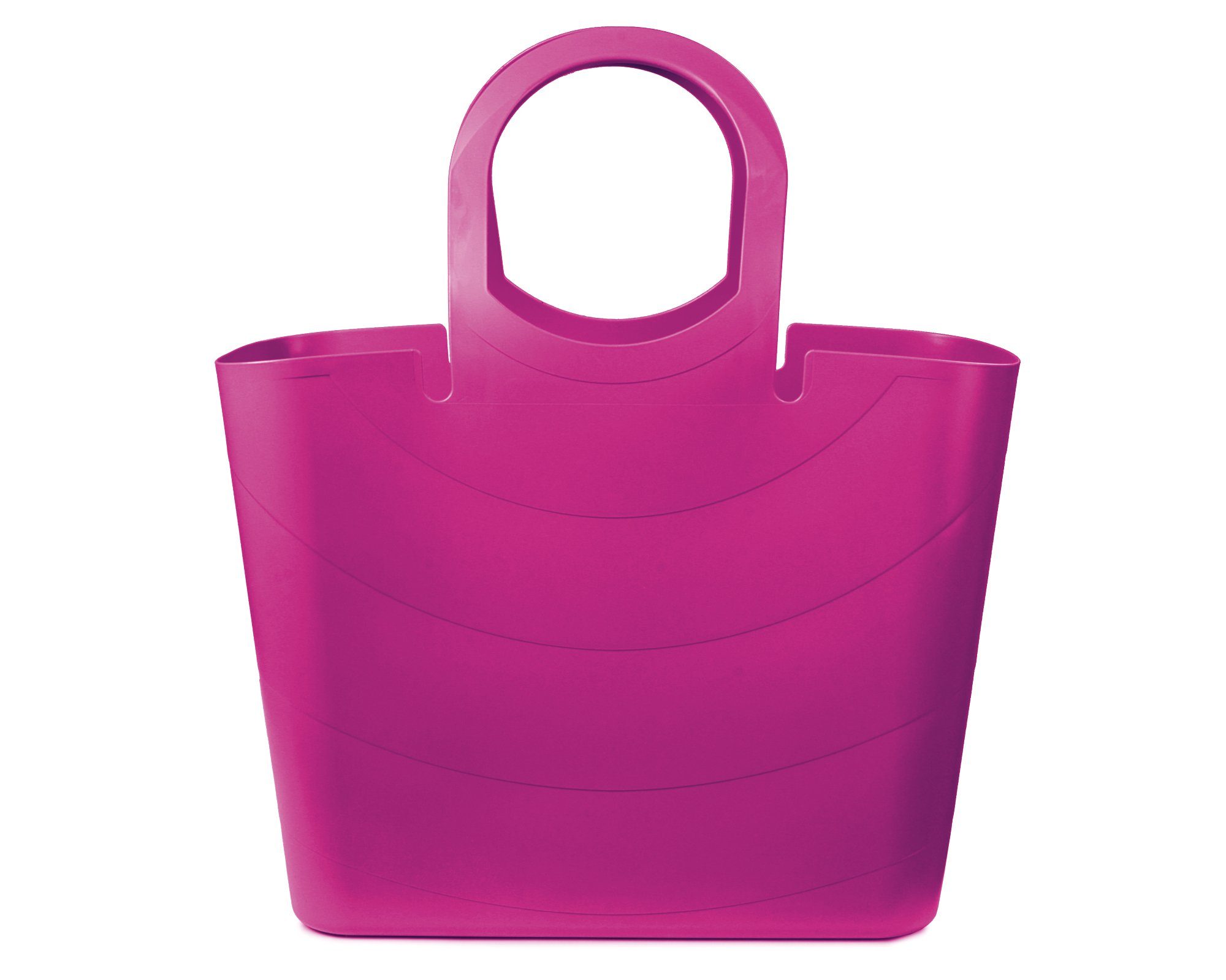ONDIS24 Handtasche Tragetasche Lucy 24L Handtasche leicht und modern Einkaufstasche farbig (Limette) Fuschsia | Handtaschen