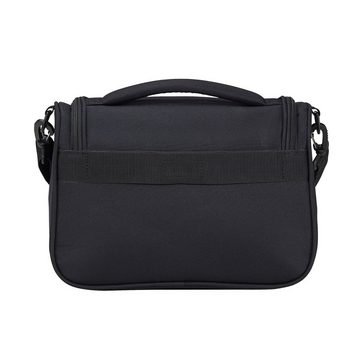 travelite Beautycase Chios Kulturtasche mit Schultergurt, auf einen Koffer aufsteckbar, Handgepäck, schwarz