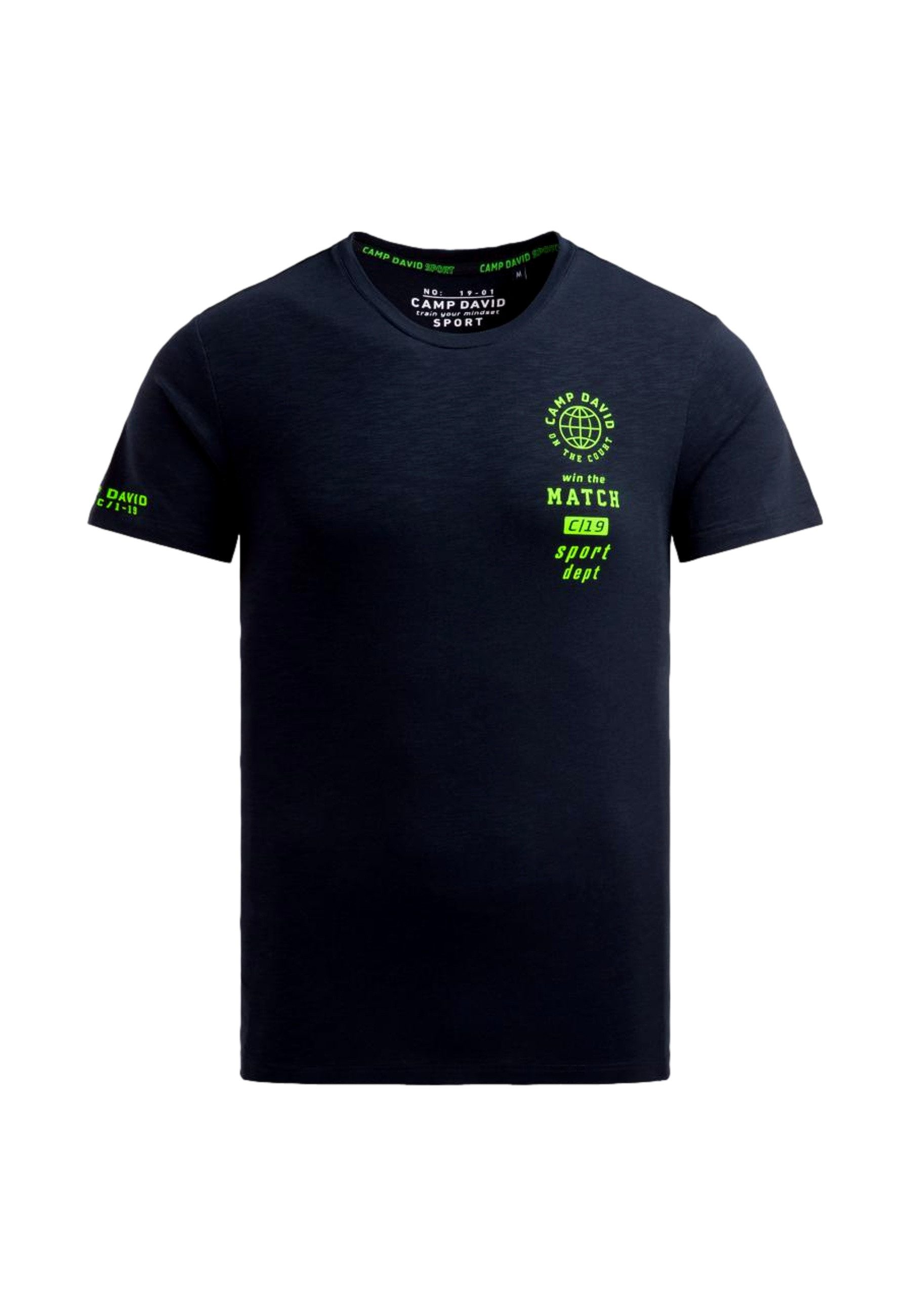 CAMP DAVID T-Shirt T-Shirt Game.Set.Match Kurzarmshirt (1-tlg., 1)