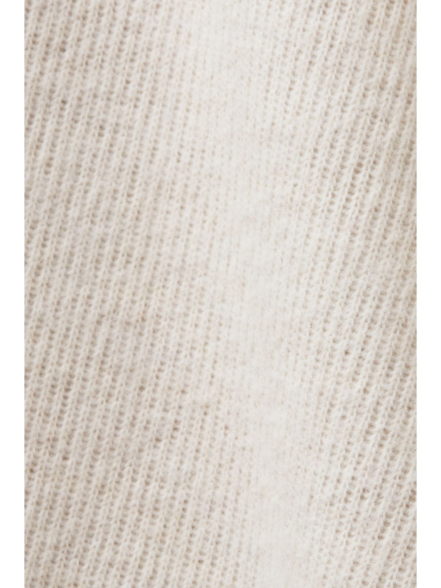 ICE Esprit aus gebürstetem Strick V-Ausschnitt-Pullover Sweatshirt (1-tlg)
