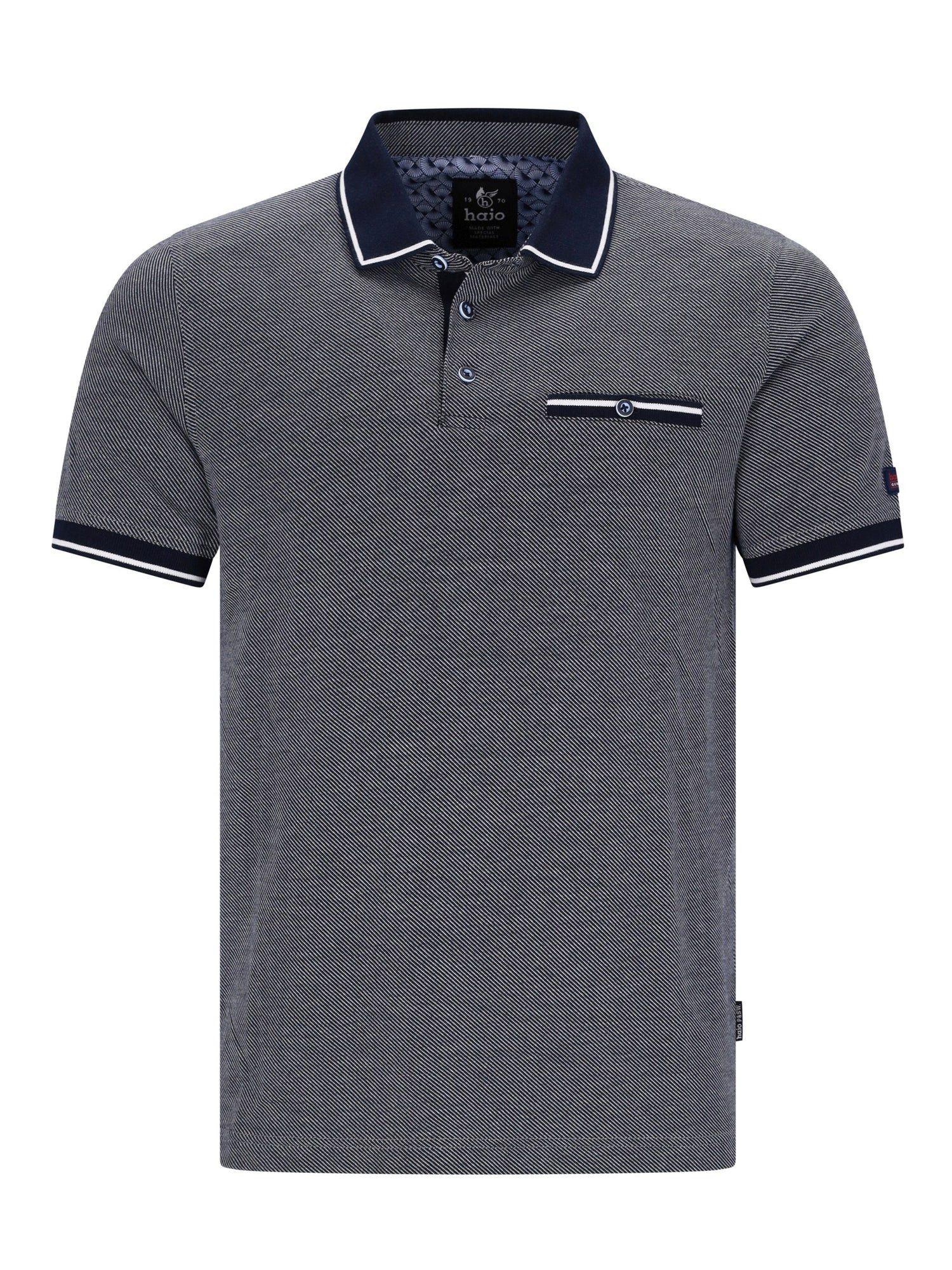 Hajo Poloshirt Poloshirt in diagonal Jacquarddessin - stay fresh-Qualität günstig online kaufen
