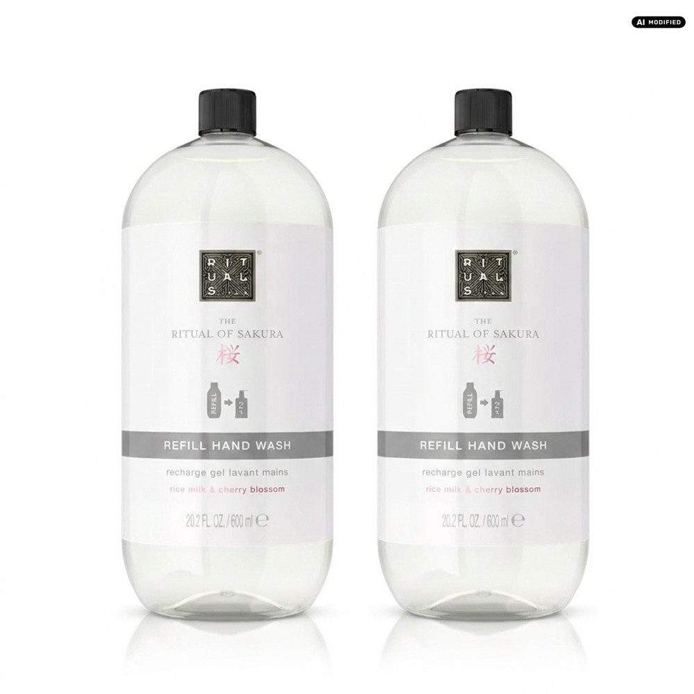 Rituals Flüssigseife Rituals The Ritual Of Sakura Refill Hand Wash 2er Set, 1-tlg., Vorteilspack mit zwei Nachfüllflaschen für längere Nutzung
