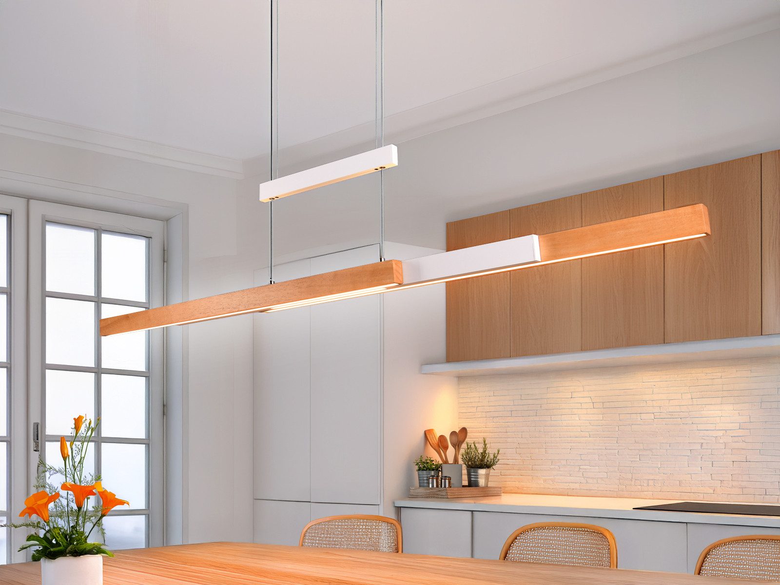 TRIO Leuchten LED Pendelleuchte, Dimmfunktion, LED fest integriert, Warmwei günstig online kaufen