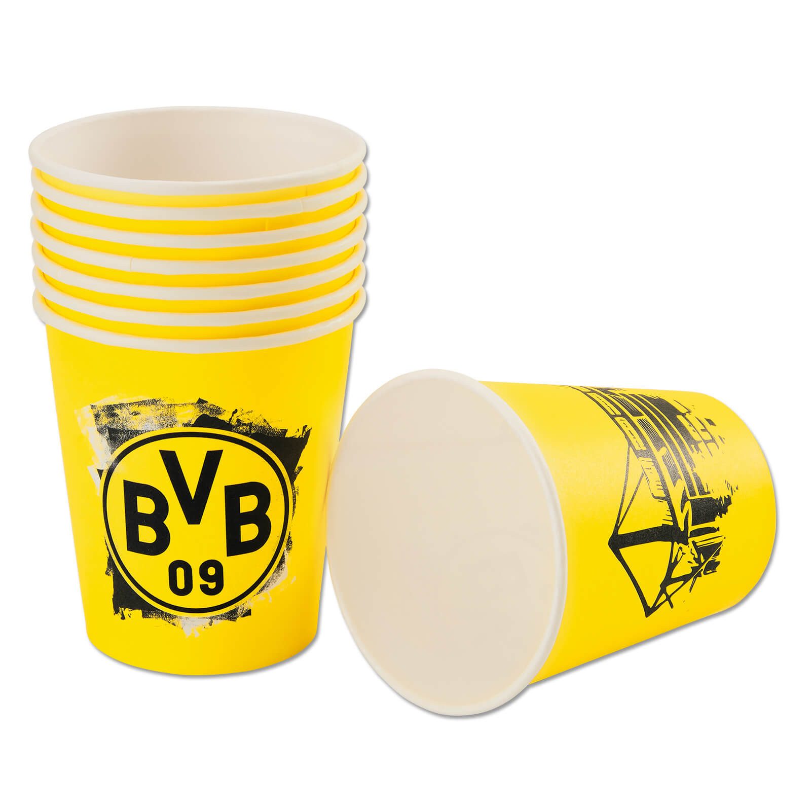 BVB MERCHANDISING Becher BVB Partybecher, Pappe