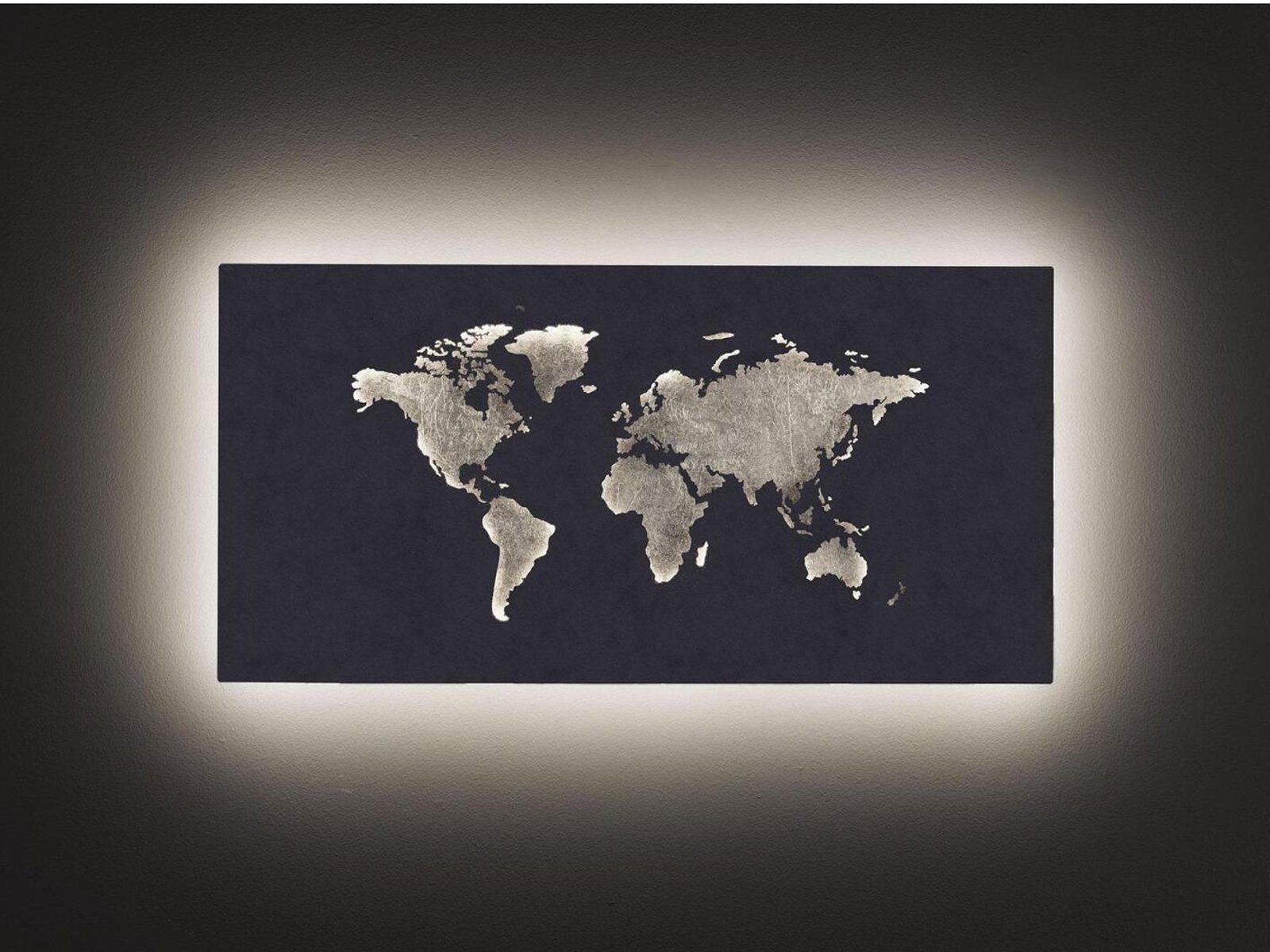 WOFI LED Wandleuchte LED fest integriert, Warmweiß, innen indirekte Wand-beleuchtung flach große Designer Lampe, B: 60cm mehr