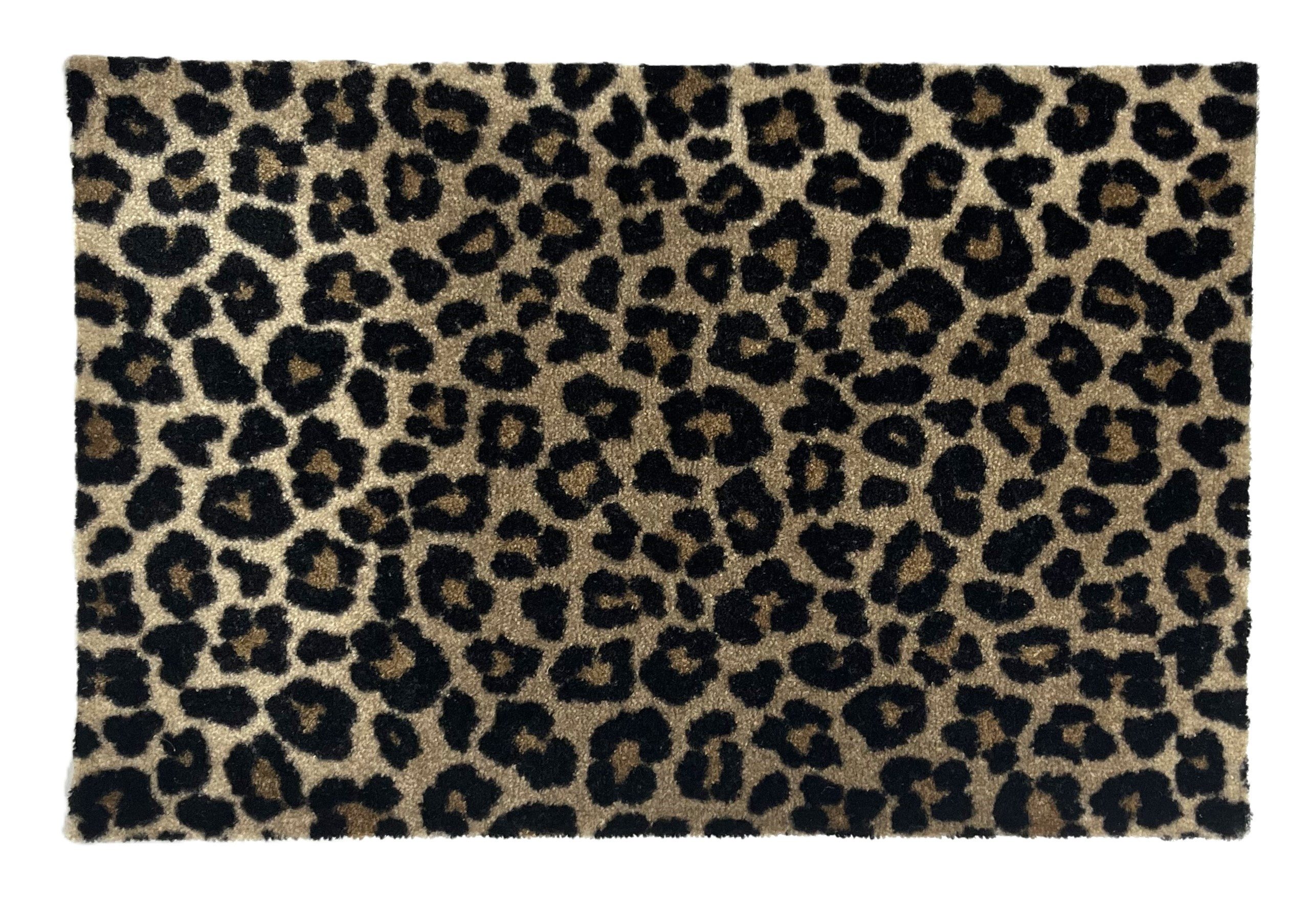 Kersten BV Fußmatte Fußmatte Läufer Teppich Leopardenmuster 75 cm, Rechteck günstig online kaufen