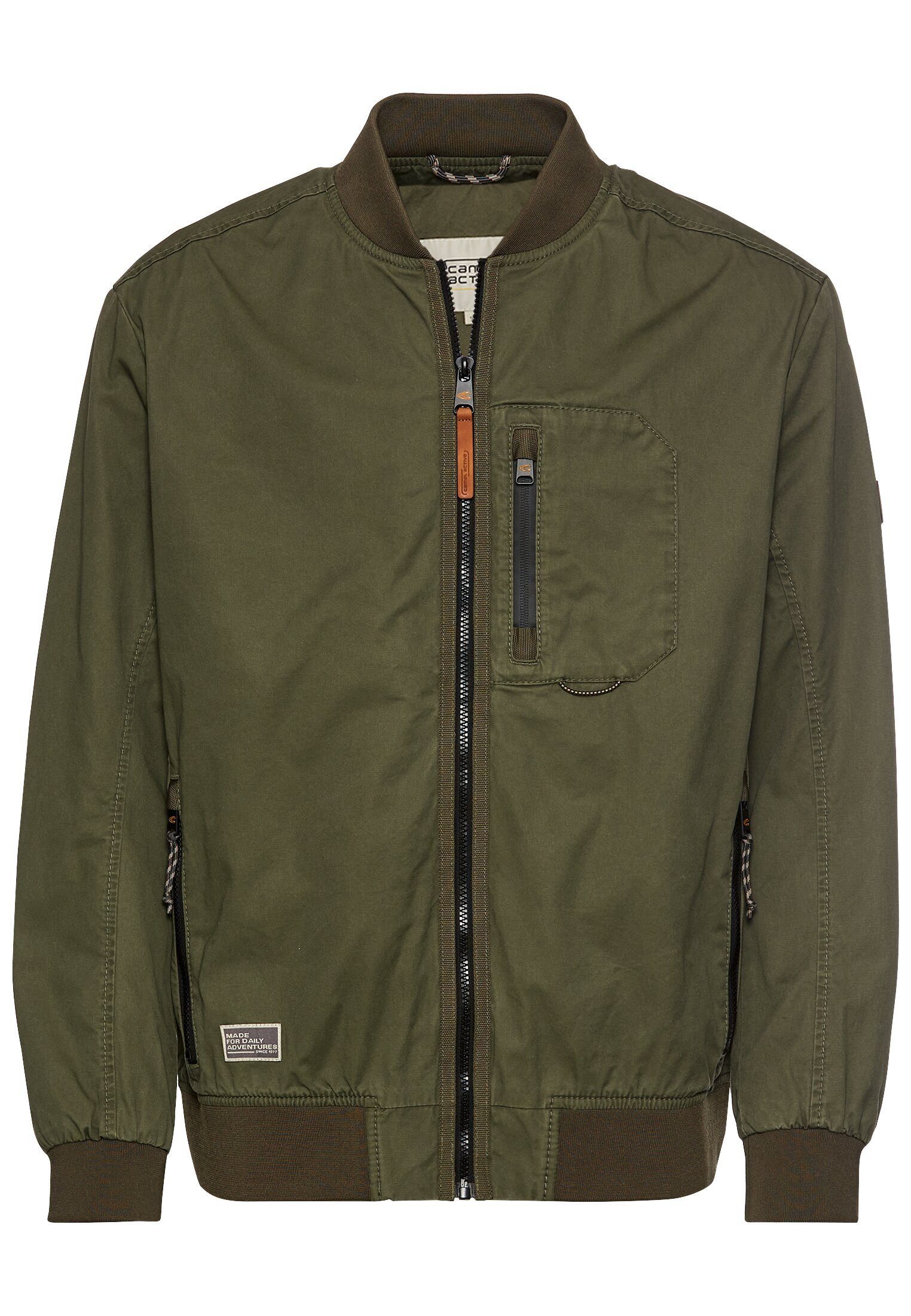 camel active Blouson Leichter Blouson mit Stehkragen Langarm
