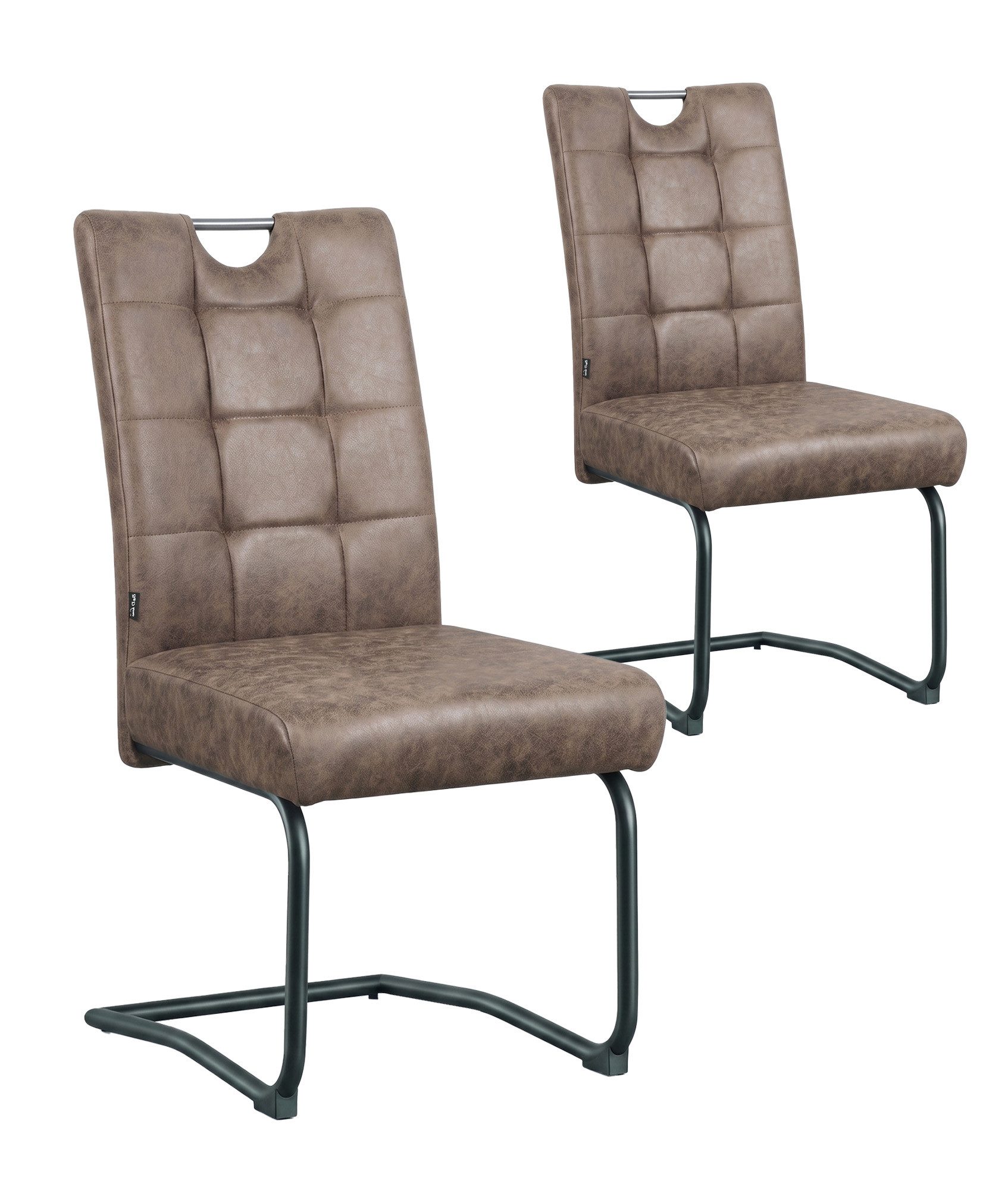 B&D home Freischwinger SOFIA (Set, 2 St), mit Taschenfederkern-Sitz und Griff, 140kg belastbar