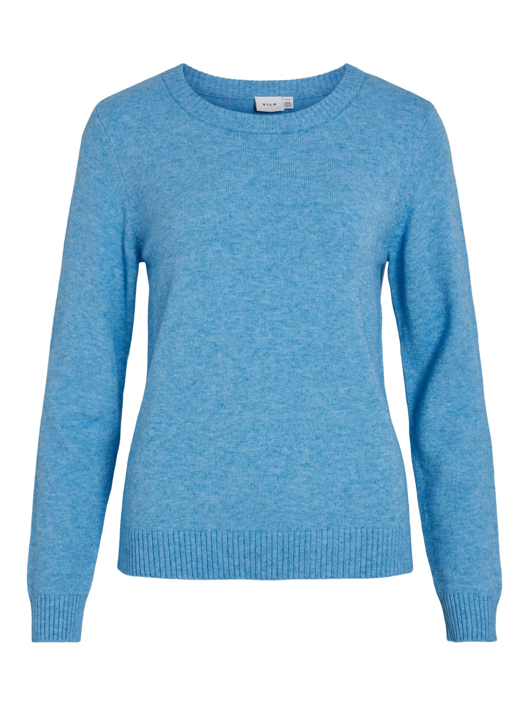 Vila Strickpullover Dünner Rundhals Strickpullover VIRIL günstig online kaufen