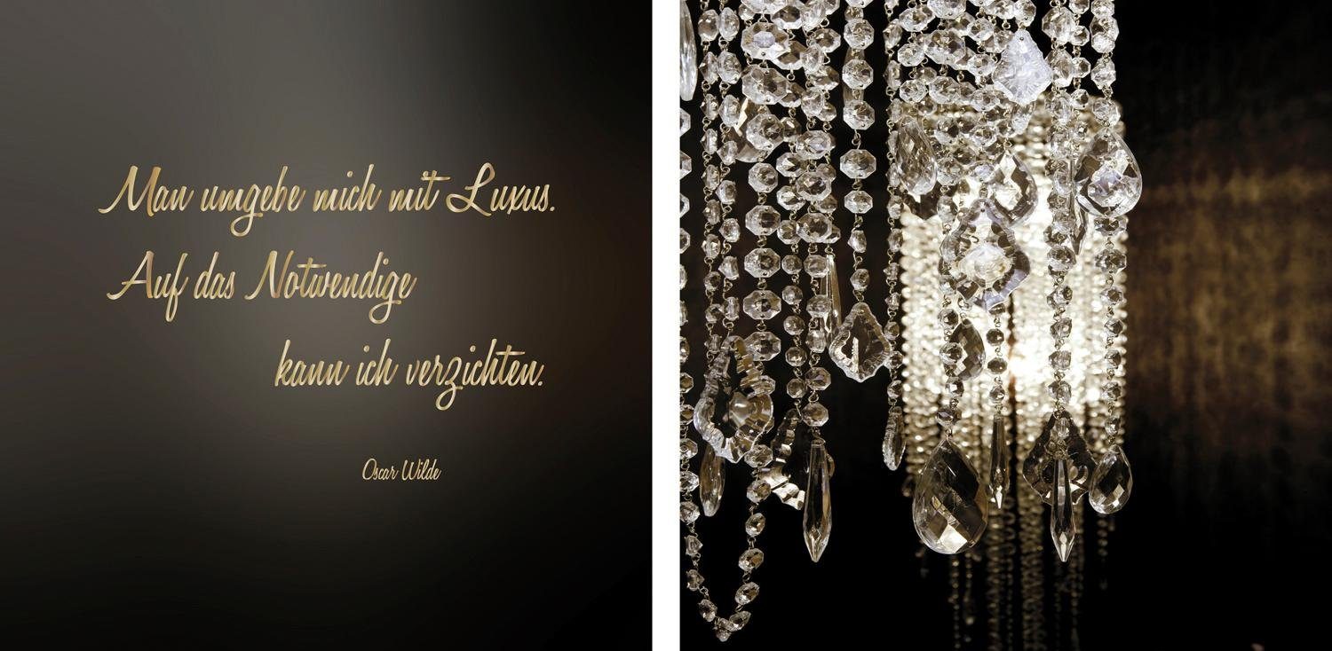 Leinwandbild Luxus - Oscar Wilde