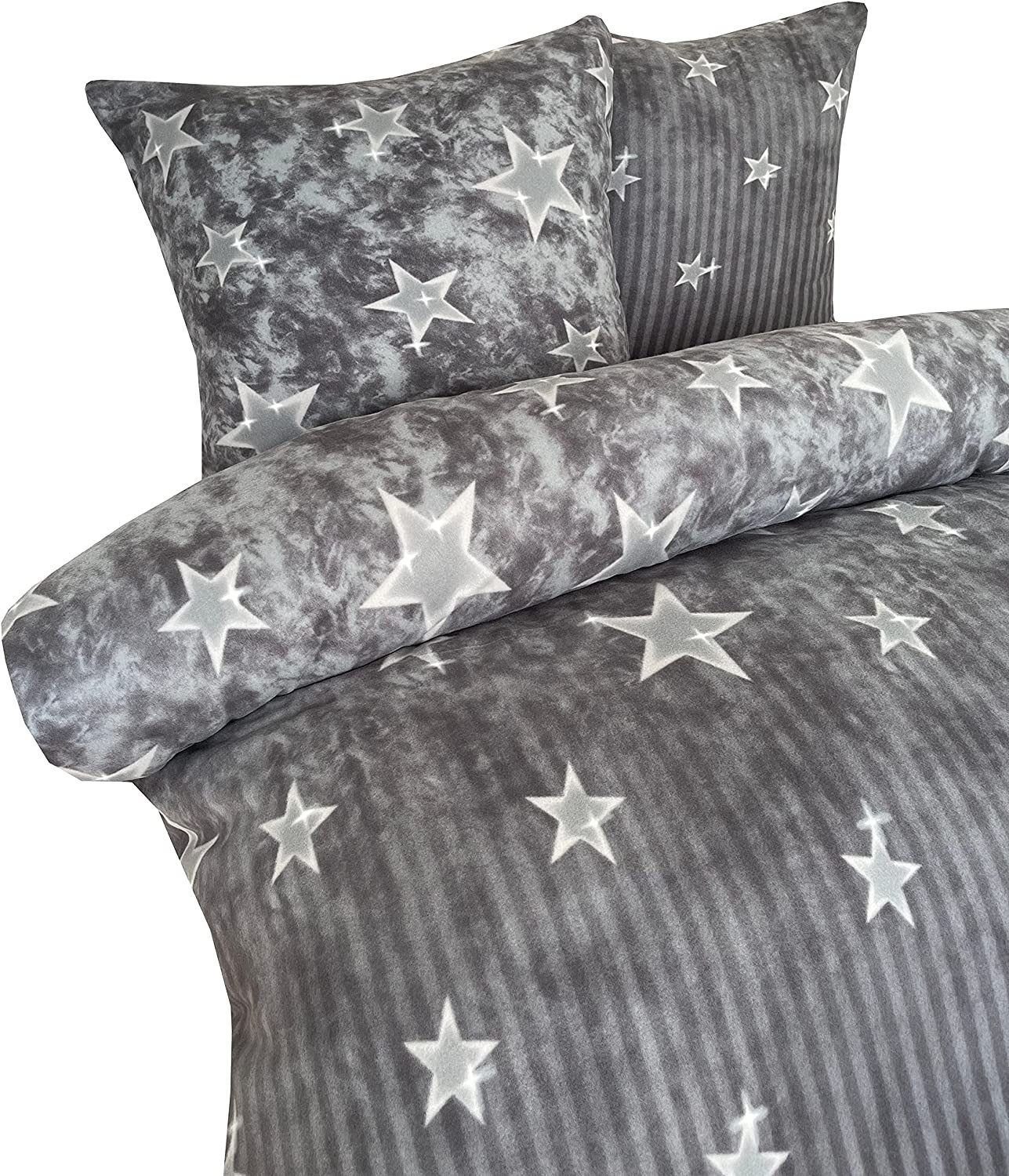 Visaggio Bettwäsche Winter Fleece Bettbezug flauschig warm, Fleece, 2 teili günstig online kaufen