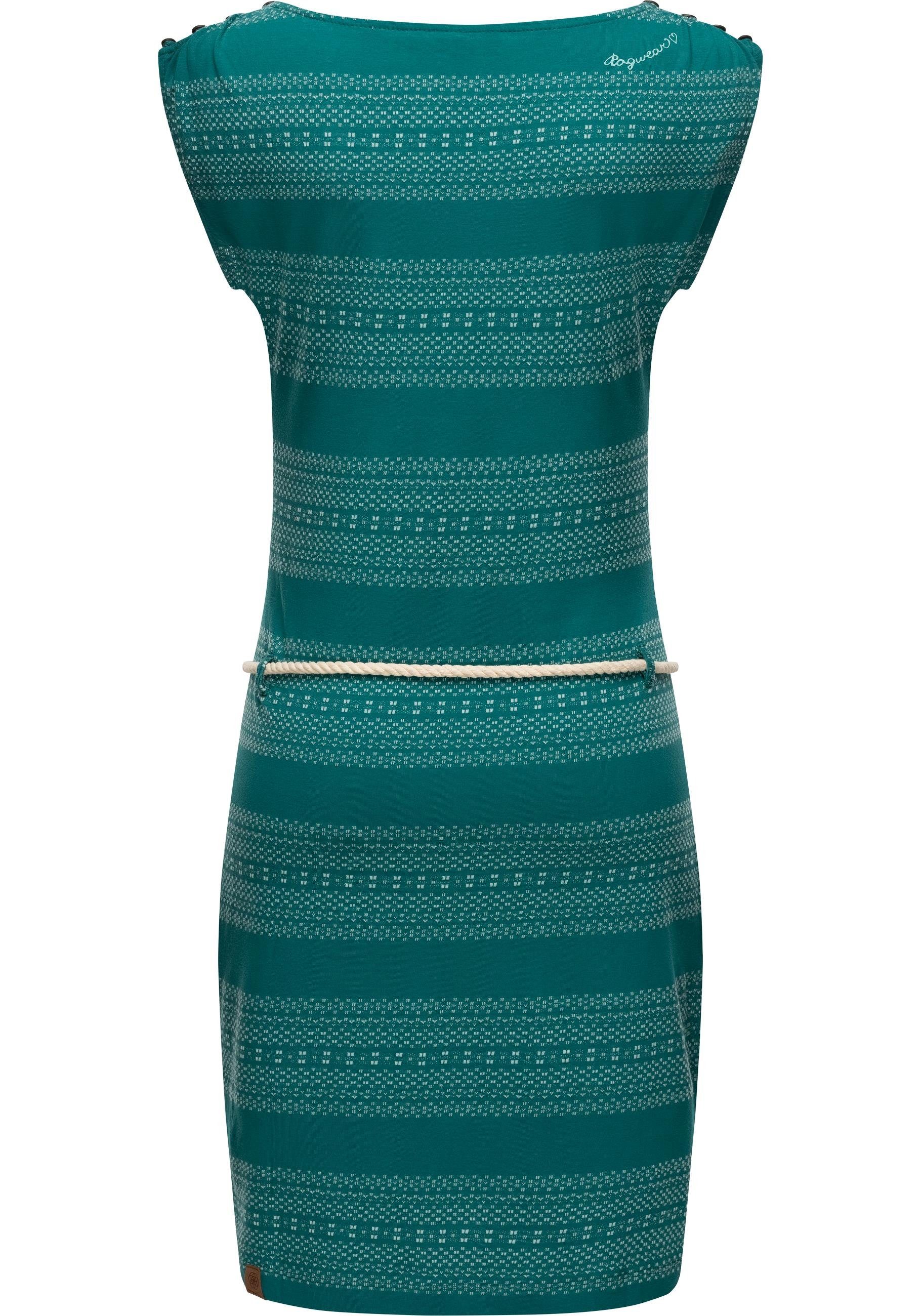 Bindeband Sommerkleid stylisches ocean Ragwear mit Chego Shirtkleid