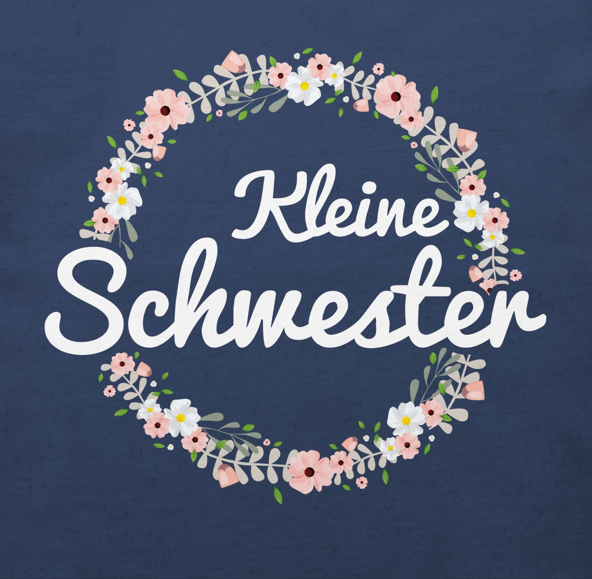 Geschwister Blau und Schwester Navy Shirtracer T-Shirt Kleine 2 Schwester Bruder