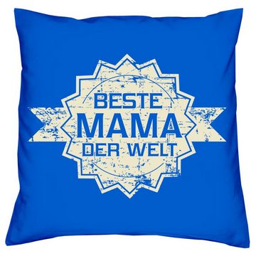 Dekokissen Kissen Beste Mama der Welt Stern & Sprüche Socken Sleep, Muttertagsgeschenk Mama Muttertag