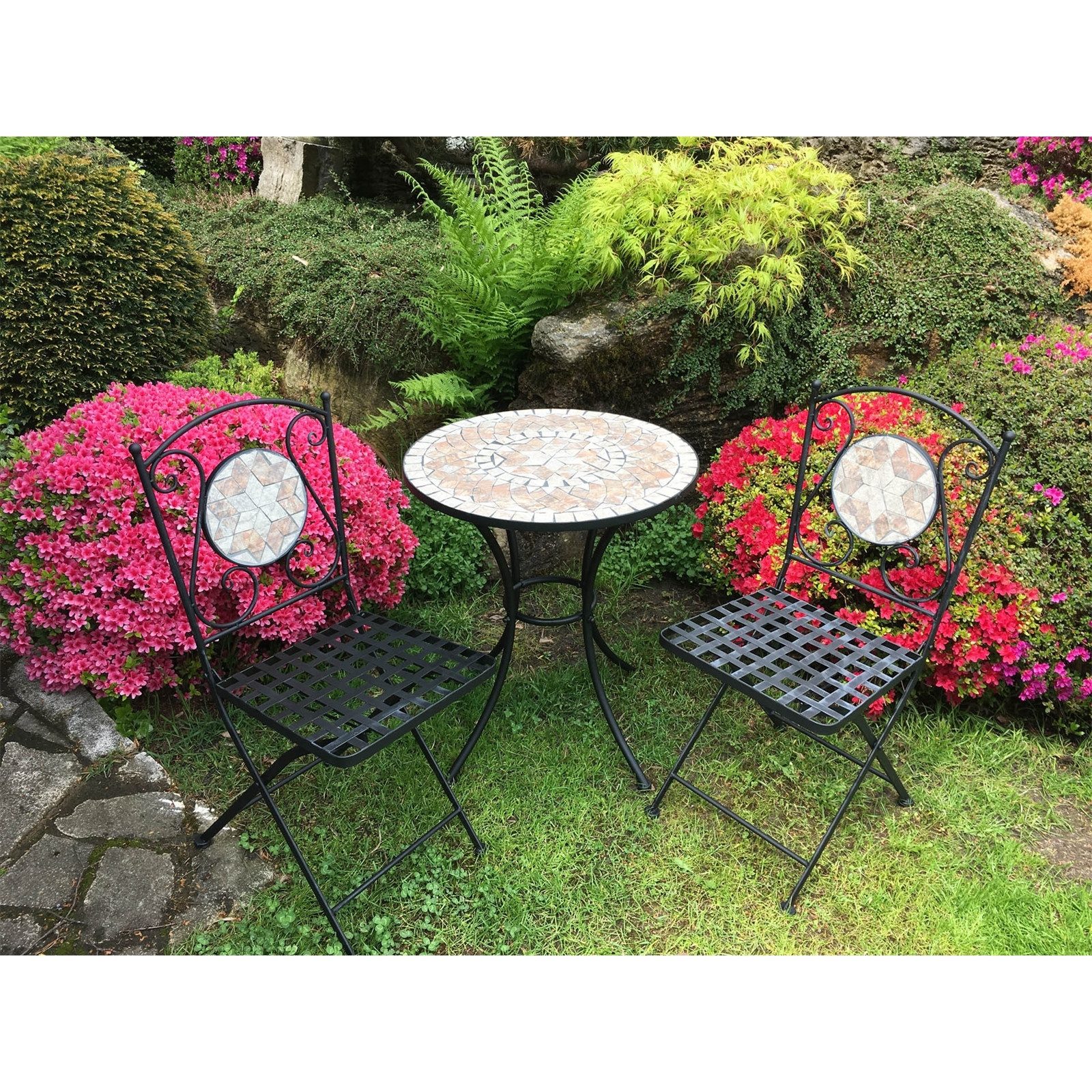 HTI-Line Gartenstuhl Metallstuhl 2er Set Marokko günstig online kaufen
