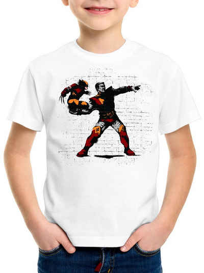 style3 Print-Shirt Kinder T-Shirt Wolverine Pitch comic banksy kino mutant
