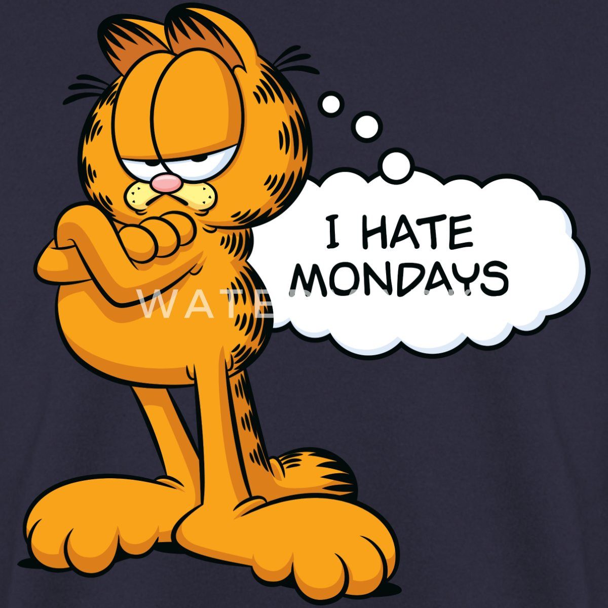 Spreadshirt Sweatshirt Garfield Ich Hasse Montage günstig online kaufen