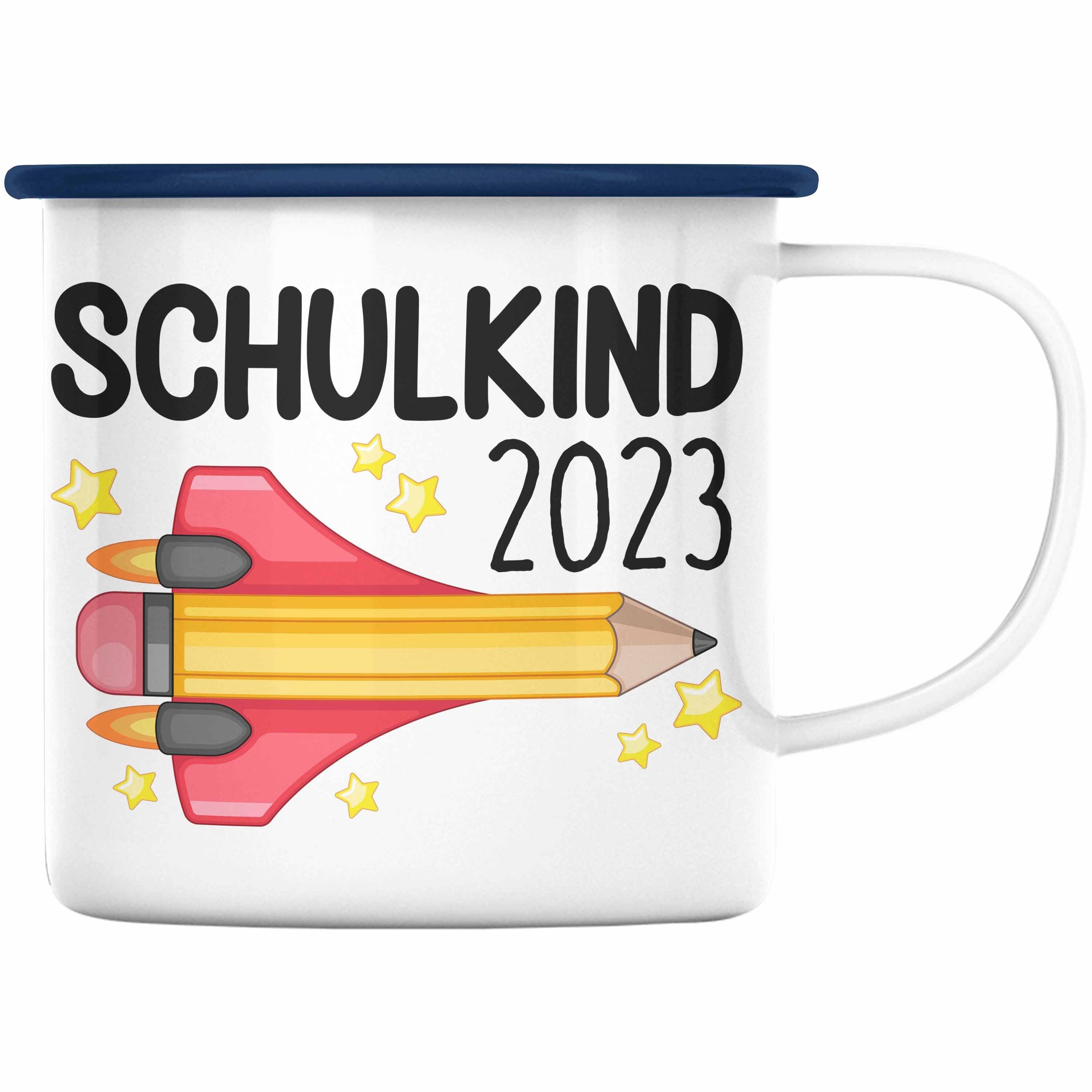 Trendation Thermotasse Trendation - Einschulung Junge Mädchen Geschenk Schultüte Füllung Blau