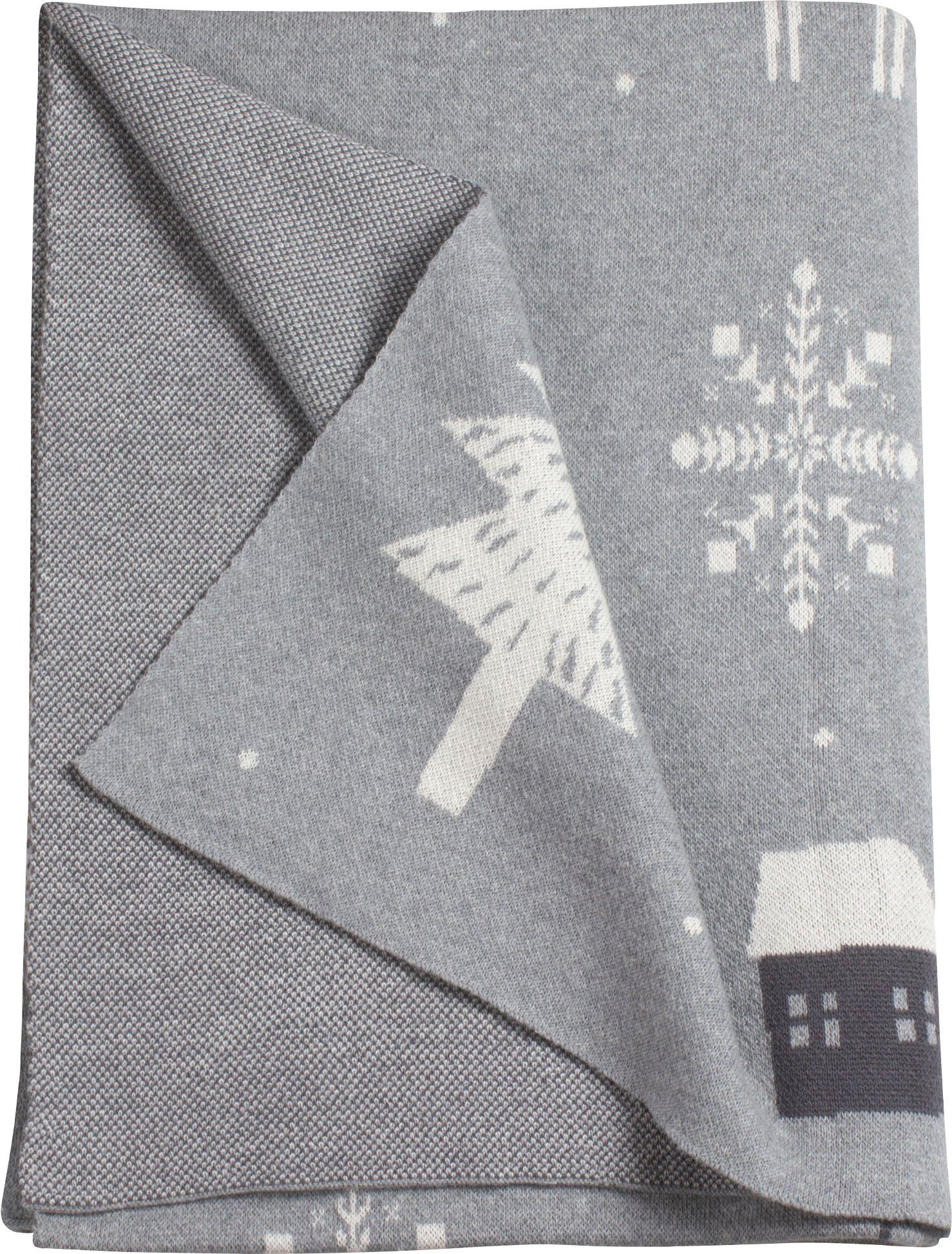 Wohndecke Scandinavian, TOM TAILOR Wintermotiven, scandinavischem mit HOME, Kuscheldecke