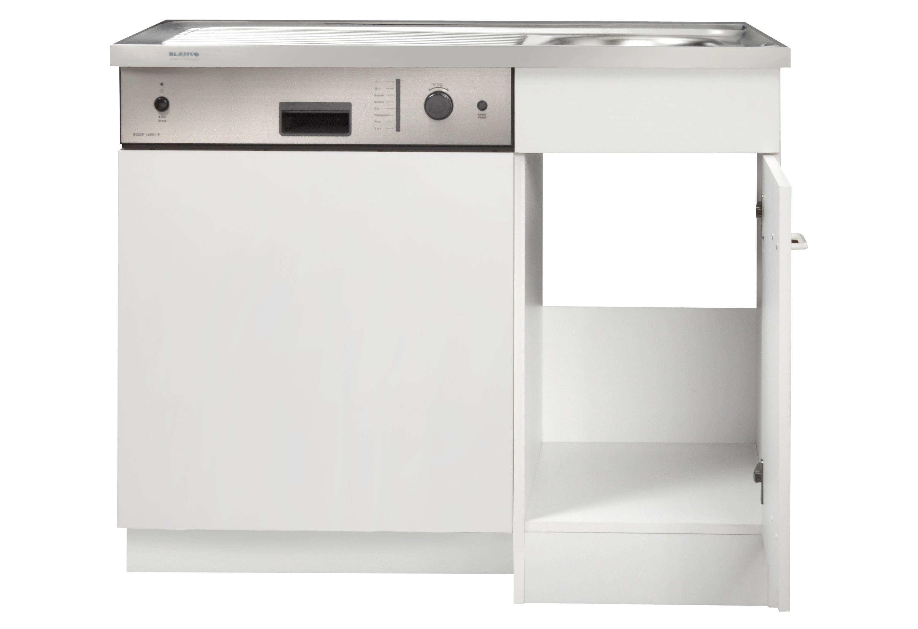 KOCHSTATION Spülenschrank KS-Elster Spülzentrum für Geschirrspüler, ohne Front B/H/T: ca. 100/85/60 cm