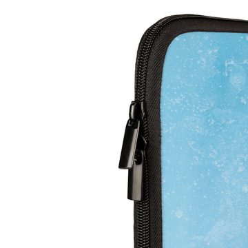 Mr. & Mrs. Panda Laptop-Hülle 20 x 28 cm Pinguin marschieren - Eisblau - Geschenk, Tasche, Computer, Für Reisen optimiert