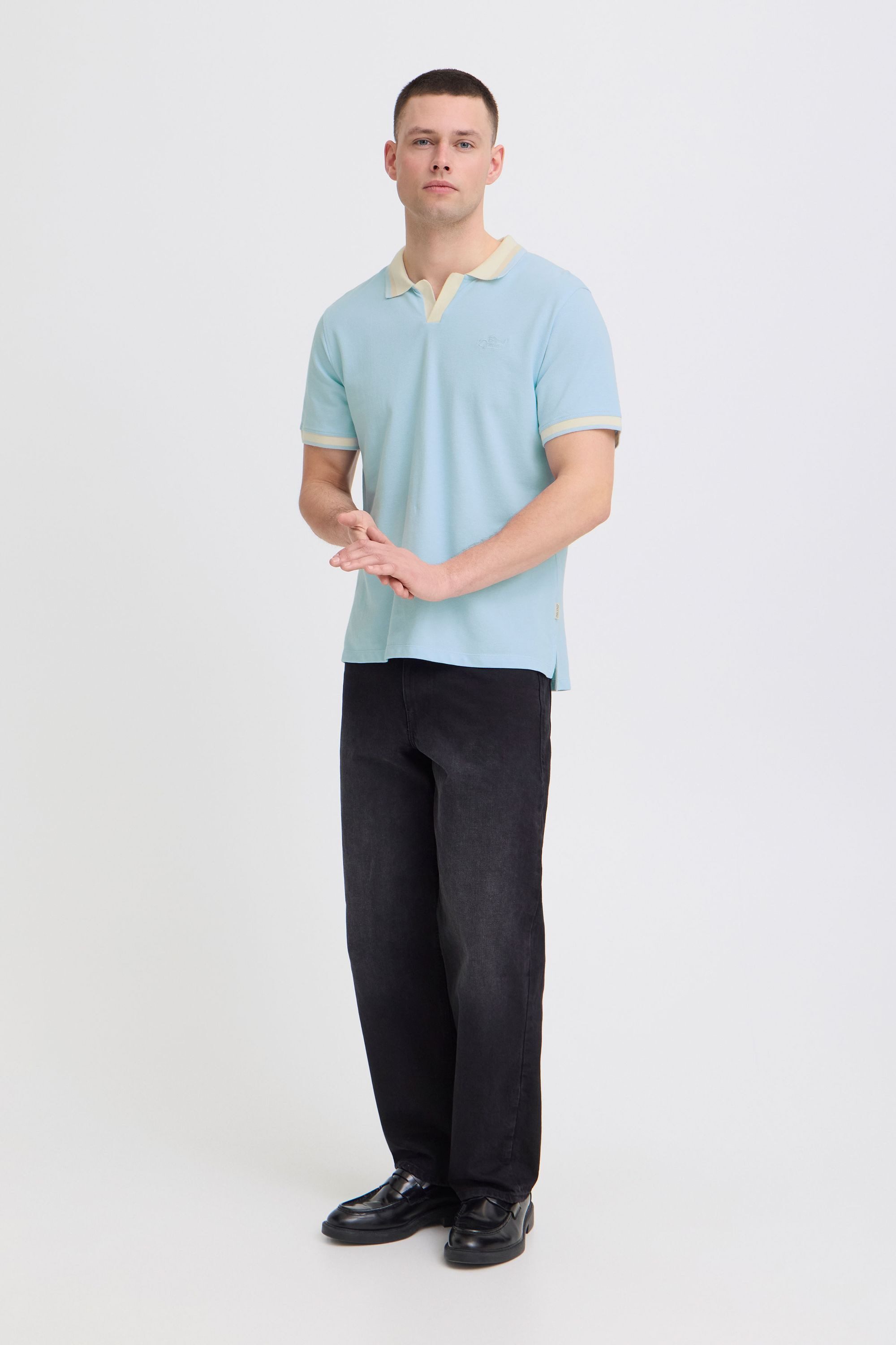 Blend Poloshirt BHEvo Kurzärmliges Poloshirt mit kontrastfarbener Kante – Bild 3 von 5