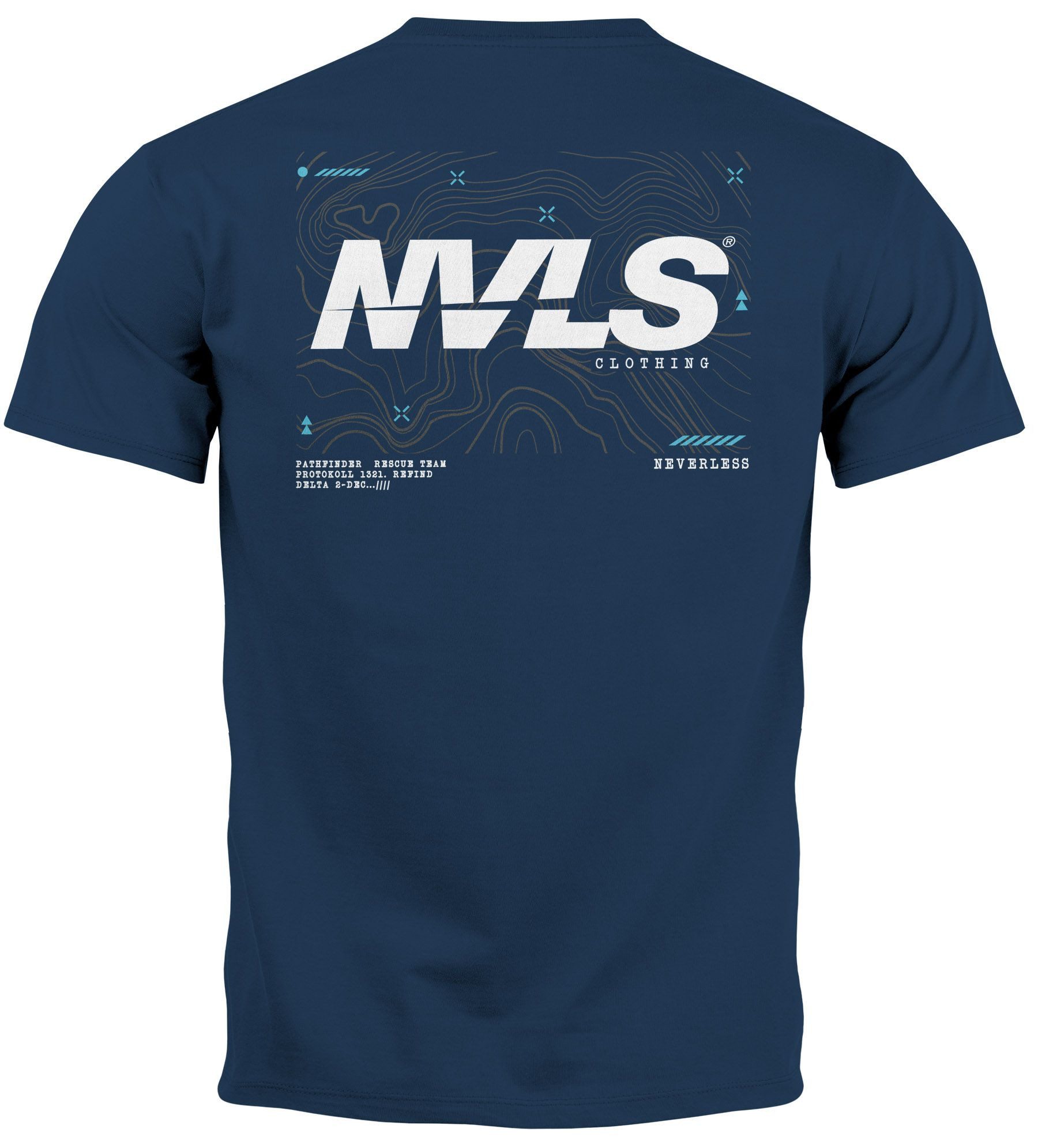 Neverless Print-Shirt Herren T-Shirt Backprint Rücken-Aufdruck günstig online kaufen