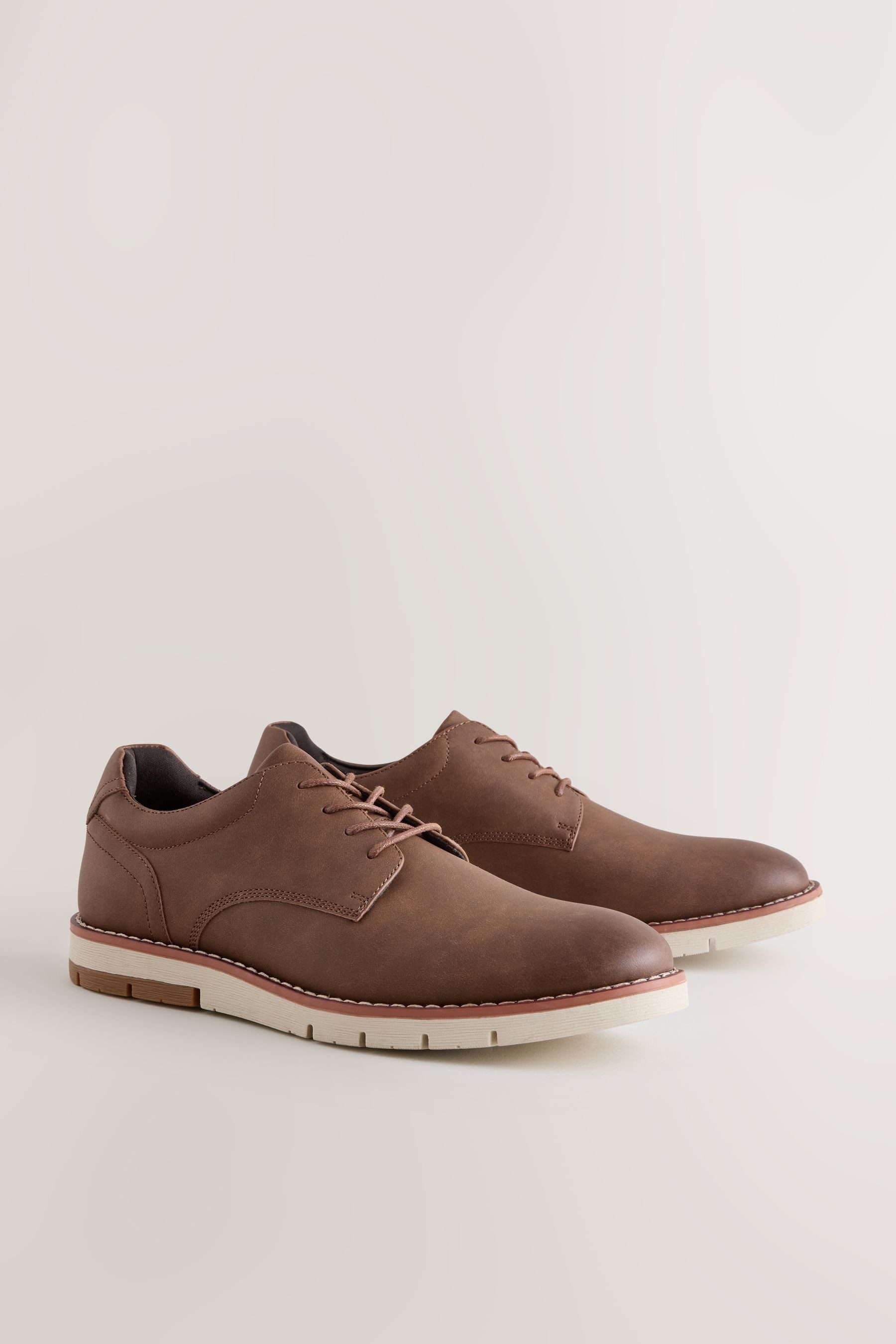 Next Derby-Schuhe aus Leder mit leichtem Keilabsatz Schnürschuh (1-tlg) günstig online kaufen
