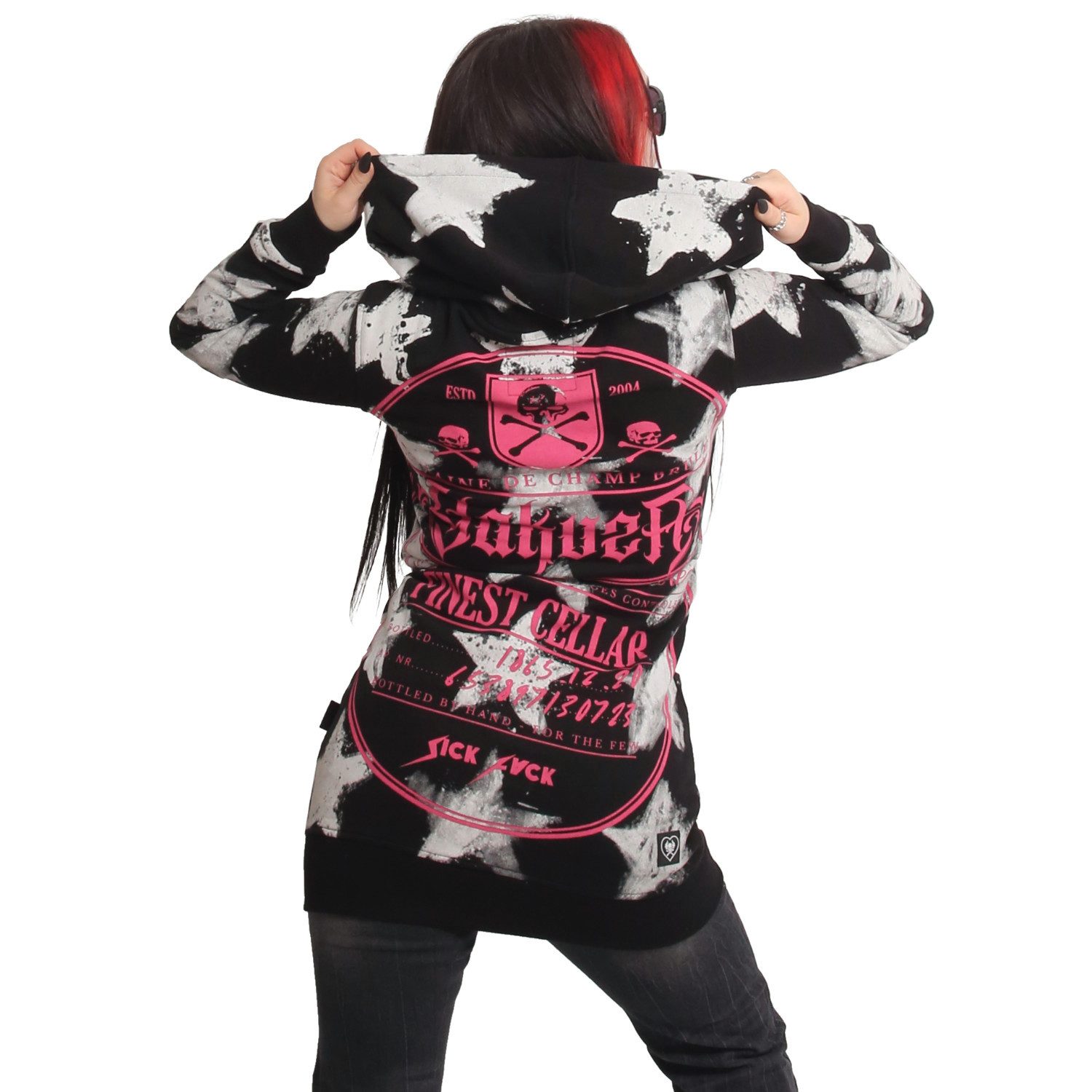 YAKUZA Kapuzensweatjacke Starz mit lässigen, langen günstig online kaufen