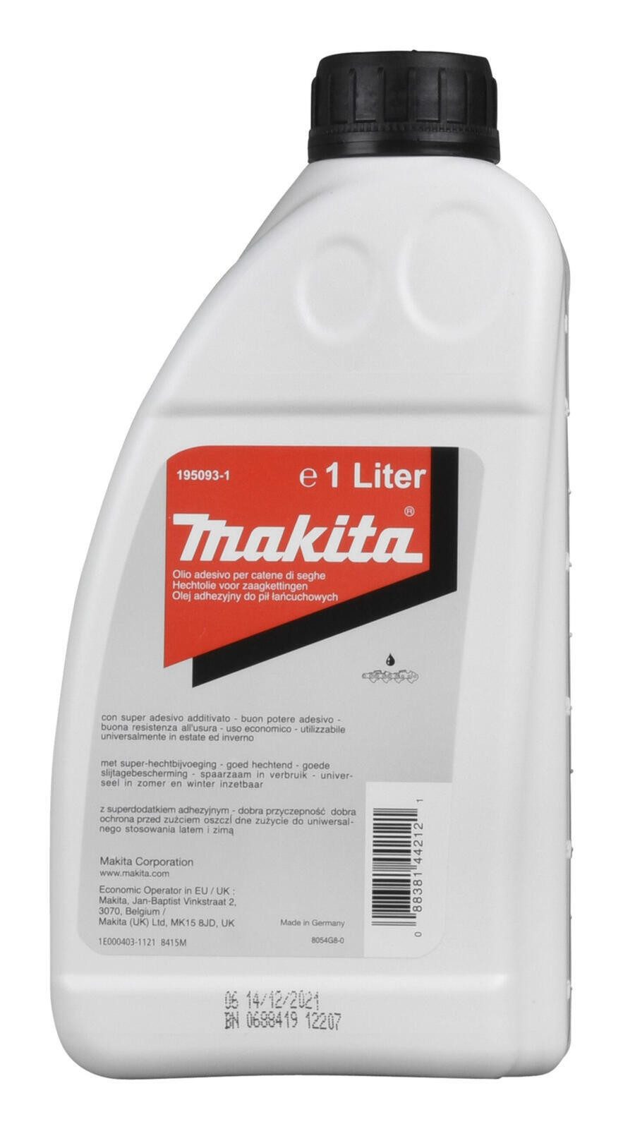 Makita Lochsäge Makita Sägekettenöl Mineral + – Bild 2 von 2