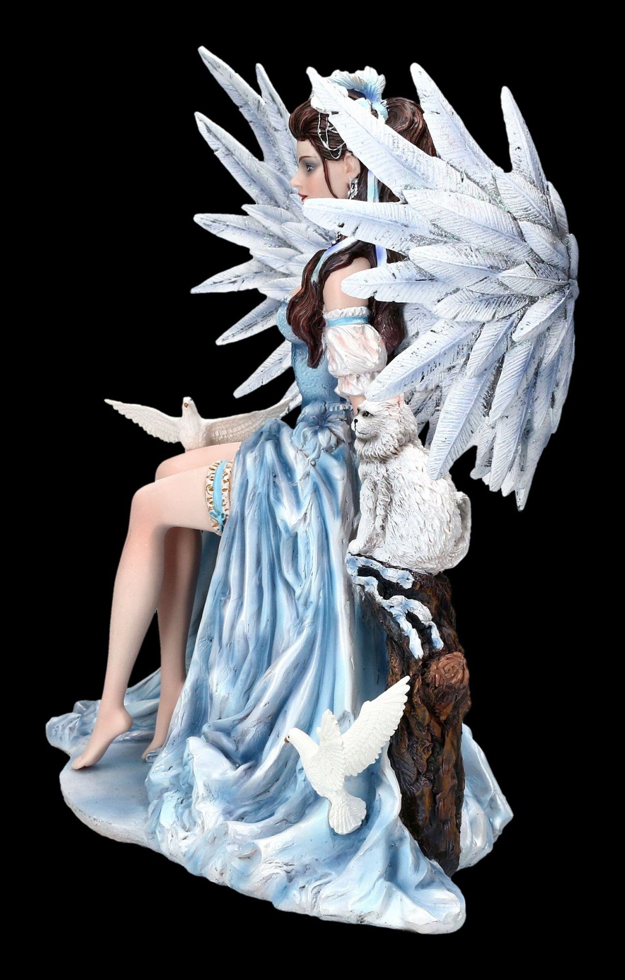 Figuren Shop GmbH Dekofigur Engel Figur - Magic Winter by Nene Thomas - Elfe Fee Dekofigur