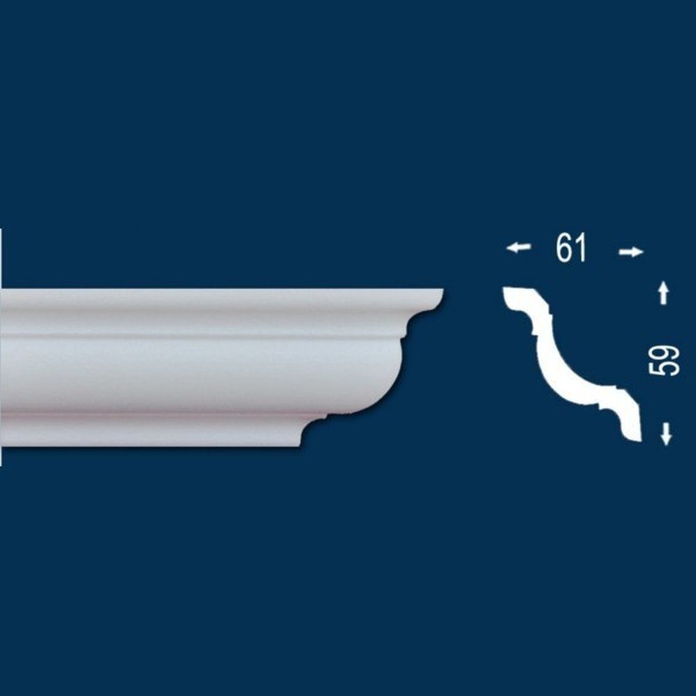 PROVISTON Stuckleiste Polystyrol, 61 x 59 günstig online kaufen