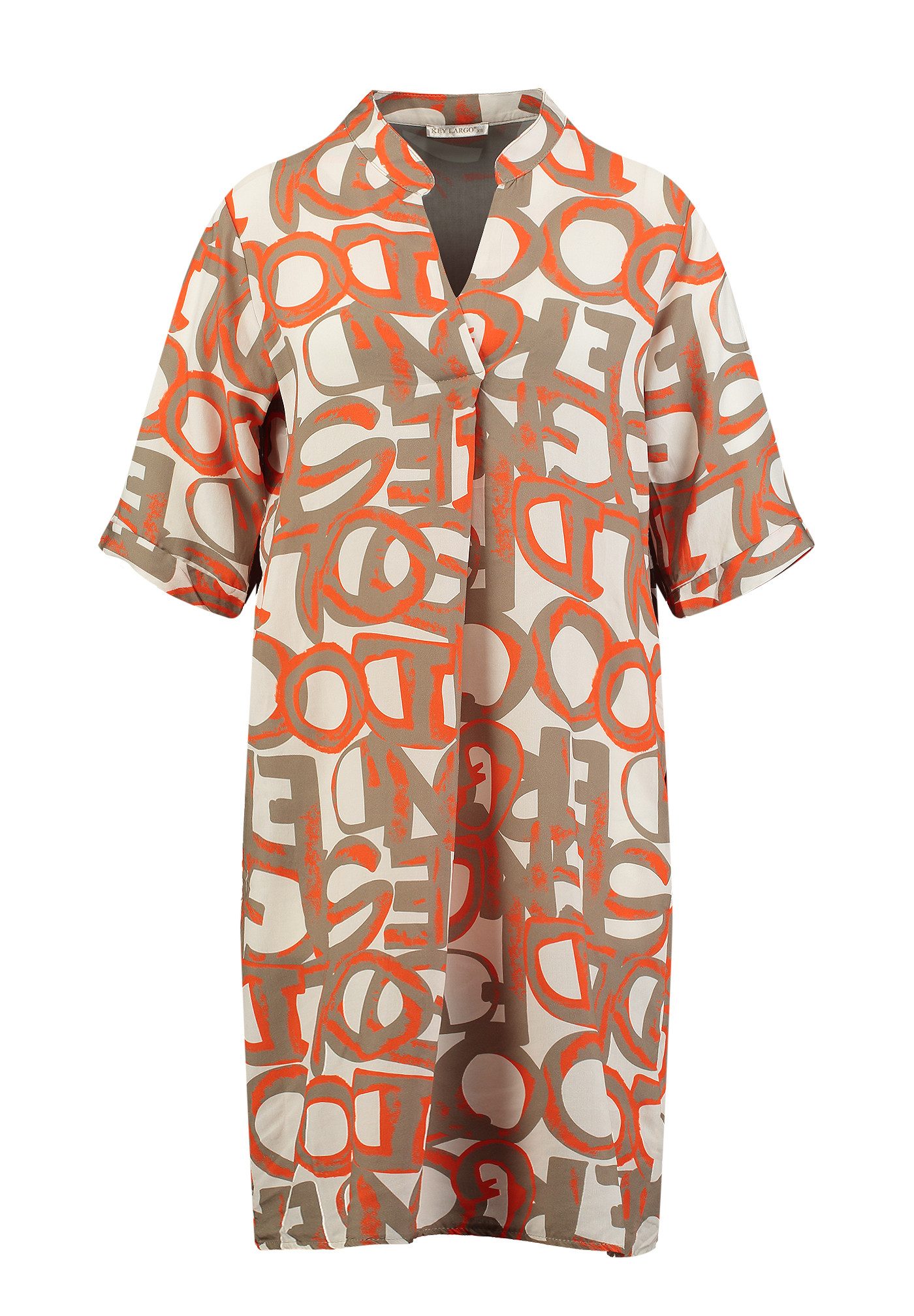 Druckkleid WD FONT v-neck
