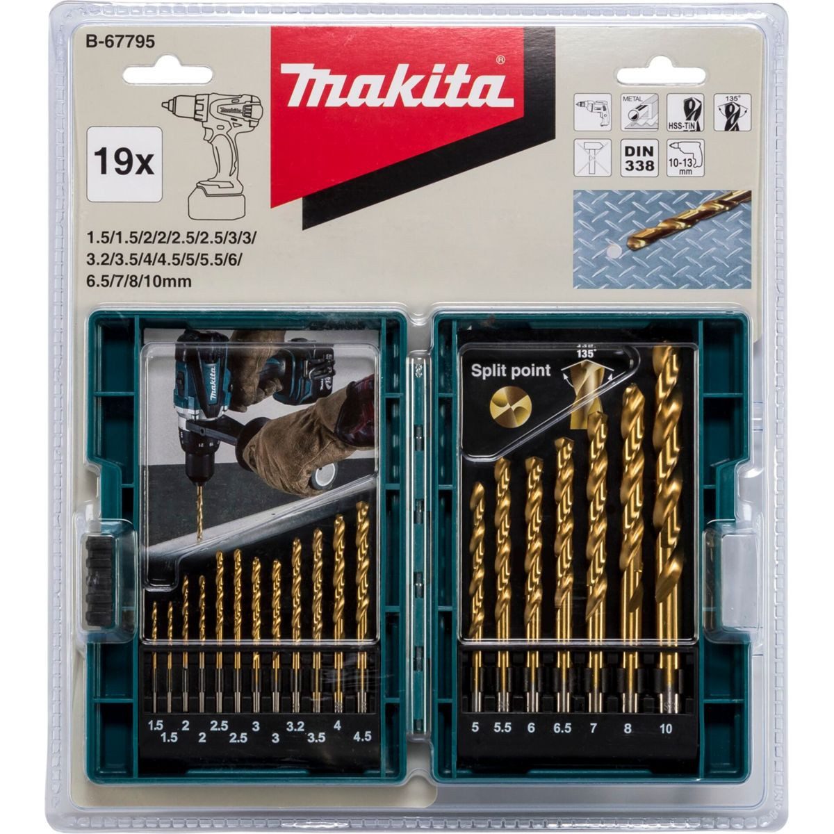 Makita Bohrer- und Bit-Set Bohrer-Set 19tlg günstig online kaufen