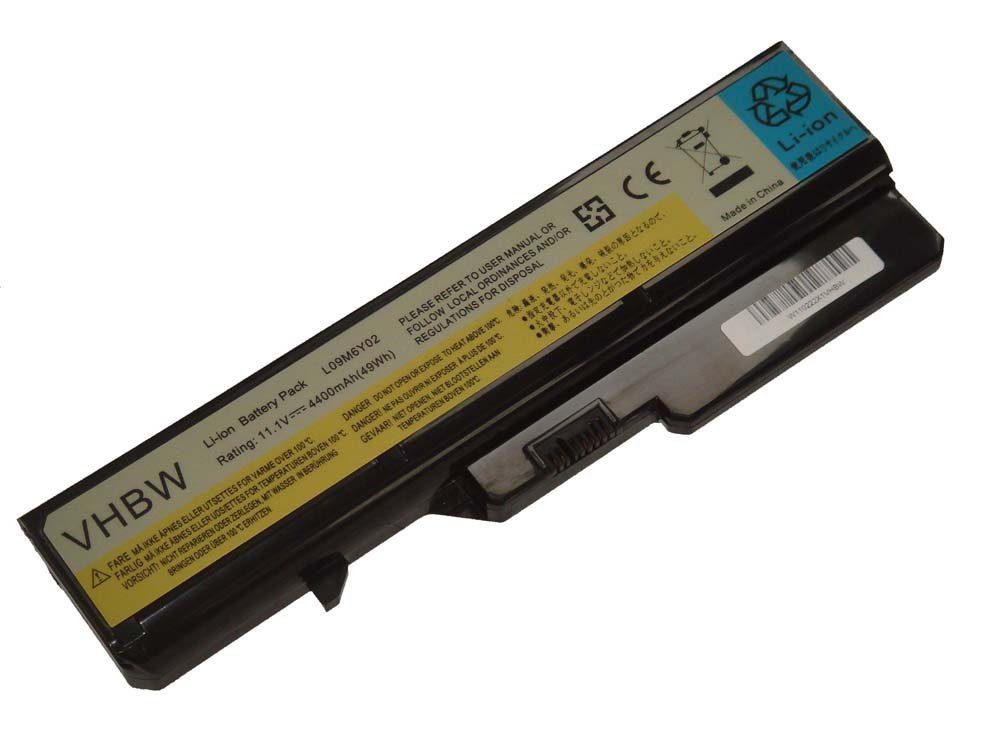 vhbw passend für IBM / Lenovo IdeaPad G565, G570, G570A, G560L, G565A, Laptop-Akku 4400 mAh