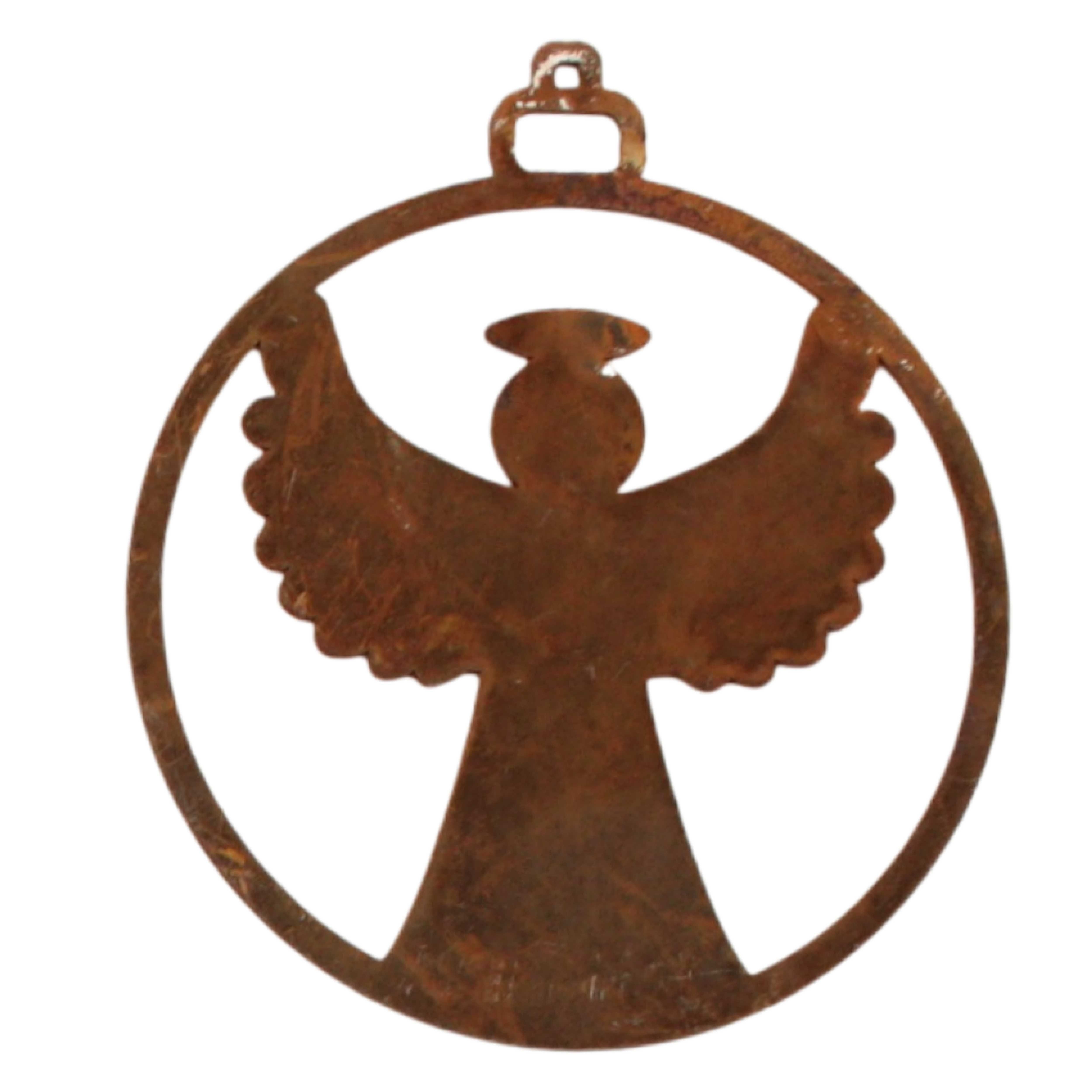 Hängedekoration Christbaumschmuck 7 cm Rost Deko