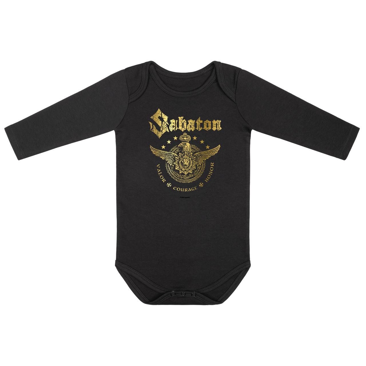 Metal Kids Langarmbody mit Sabaton (Wings of Glory) Aufdruck für Babys (0–24 M)