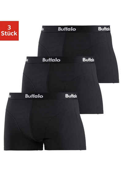 Buffalo Boxer (3er-Pack) mit Overlock-Nähten vorn